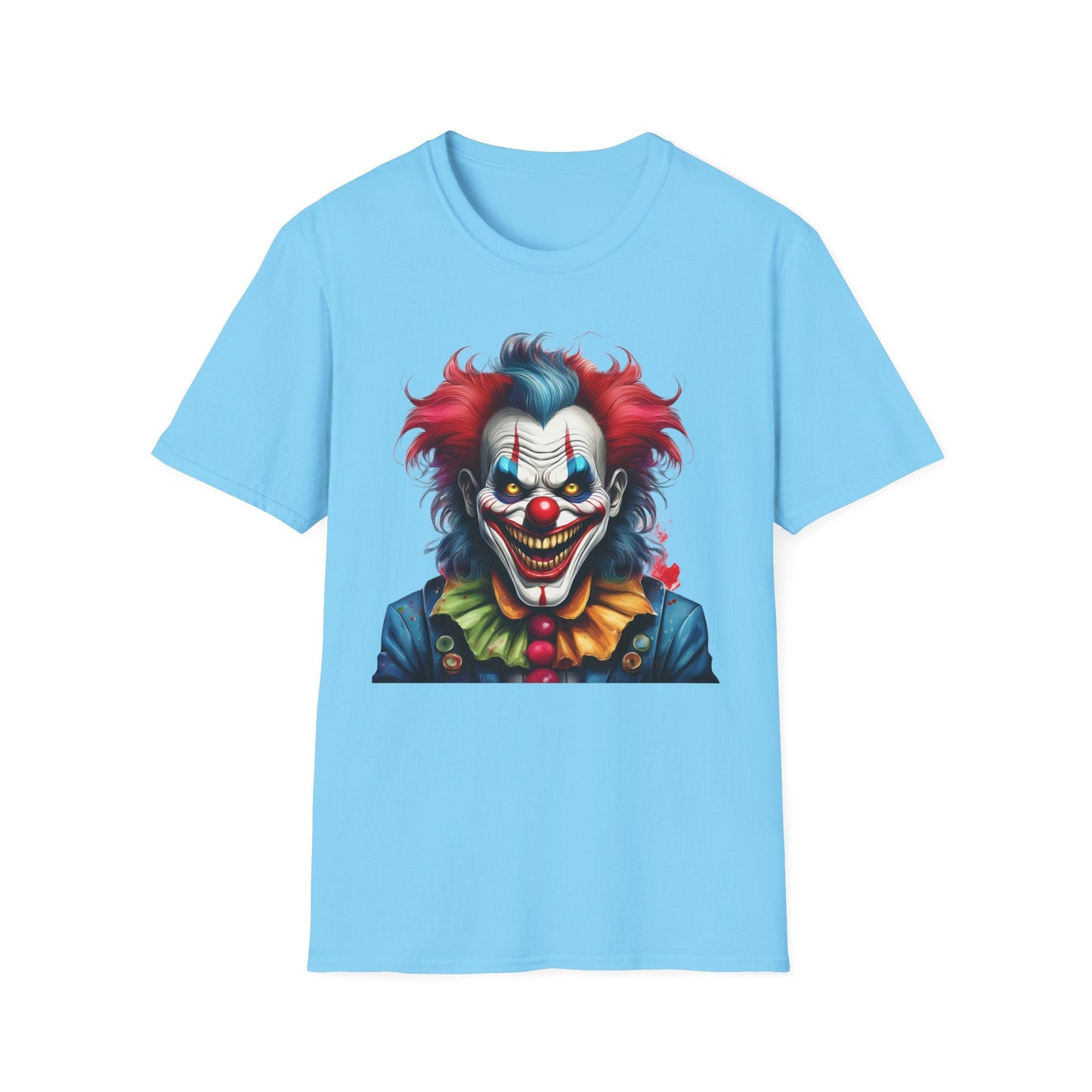 Unisex Clown Shirt Funny Man Tee Circus Theme Shirt Scary Man Shirt Softstyle Comfort