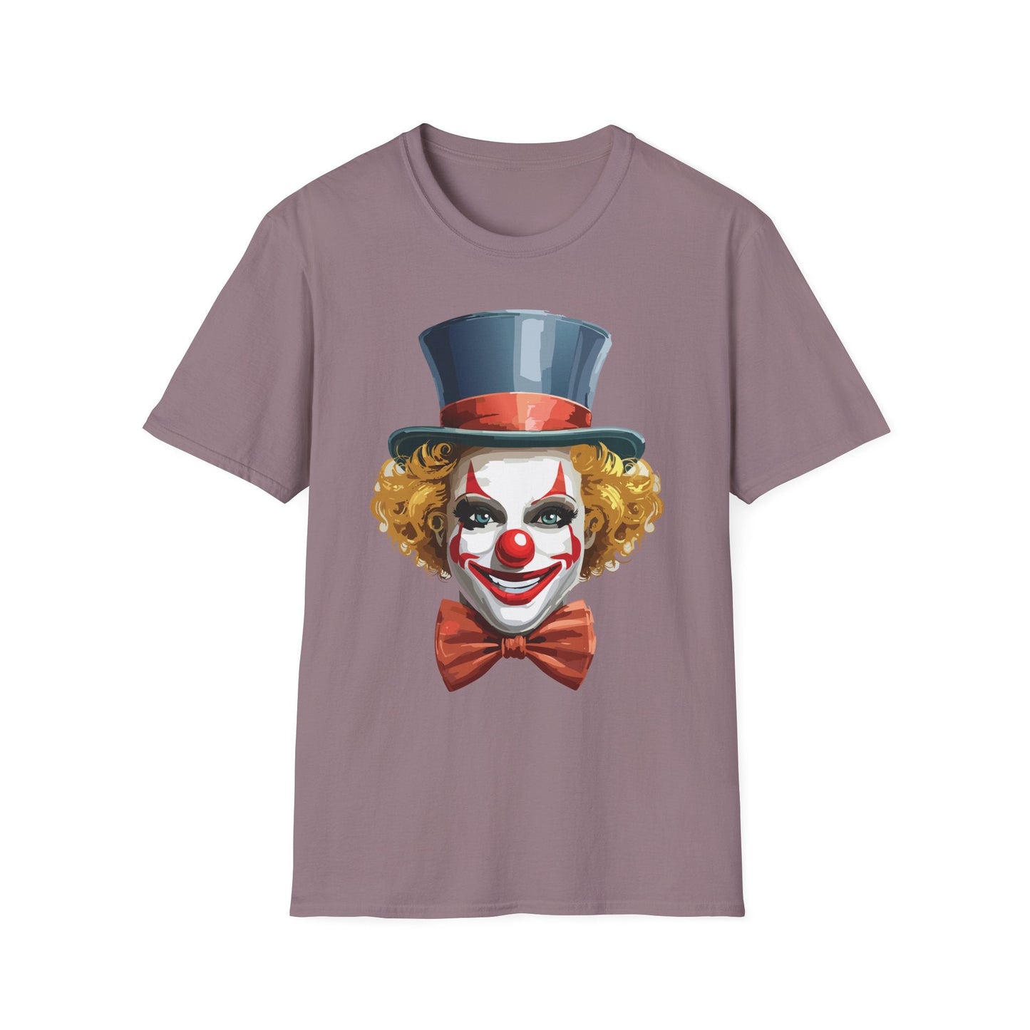 Clown Shirt T Shirt With Clown Funny Man Circus Shirt Scary Man Tee Unisex Gildan Softstyle 64000