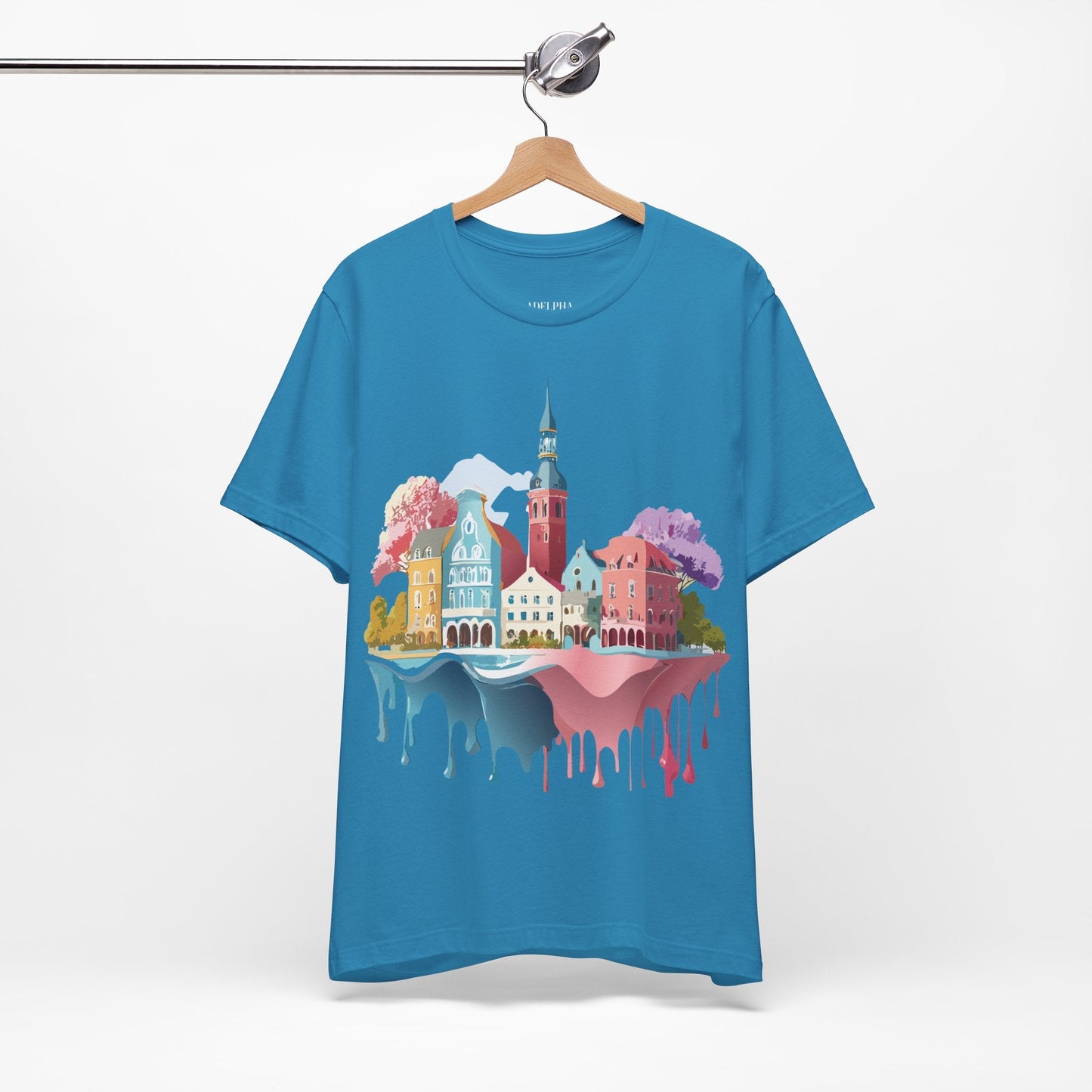 Germany Graphic Tee for Unisex Short Sleeve Shirt by Adelpha Art Design Vintage Inspired