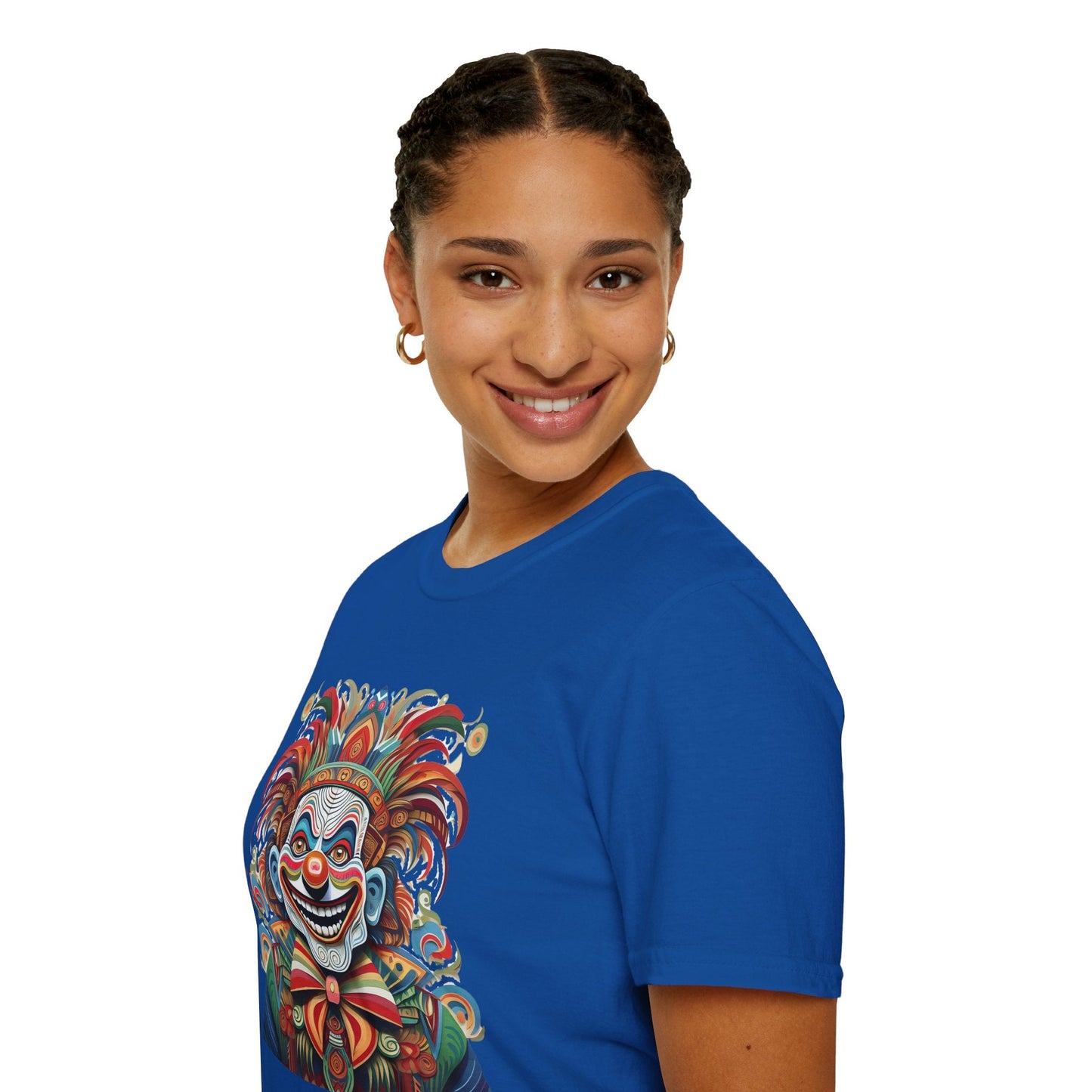 Clown Shirt Unisex Tee Funny Man Circus Shirt Scary Man Tee Gildan Softstyle 64000