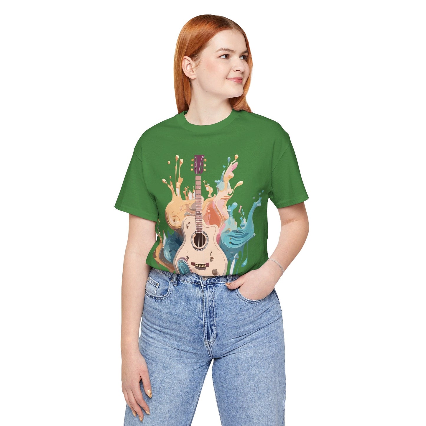 Music Graphic Unisex 100 Cotton Vintage Art with Musical Elements Tee 67