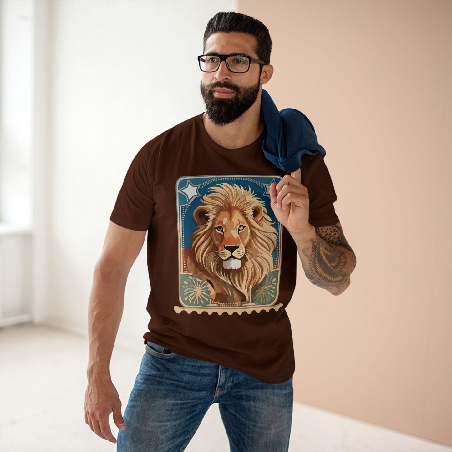 Stamp Shirt Postage Stamp Graphic Tee Unisex Premium Cotton Retro2Nova Original Art Design PS 52