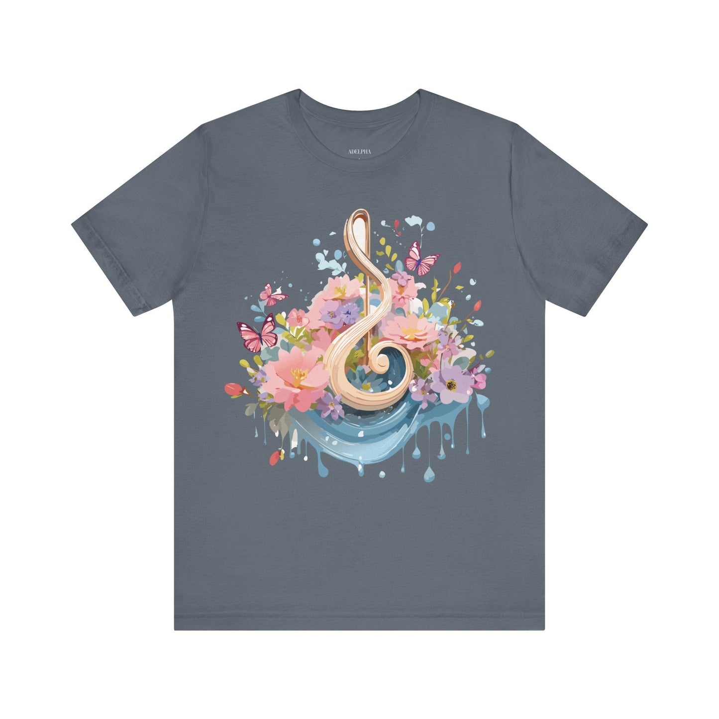 Music T Shirt Unisex Graphic Tee By Adelpha With Vintage Inspired Artwork And Premium Comfort