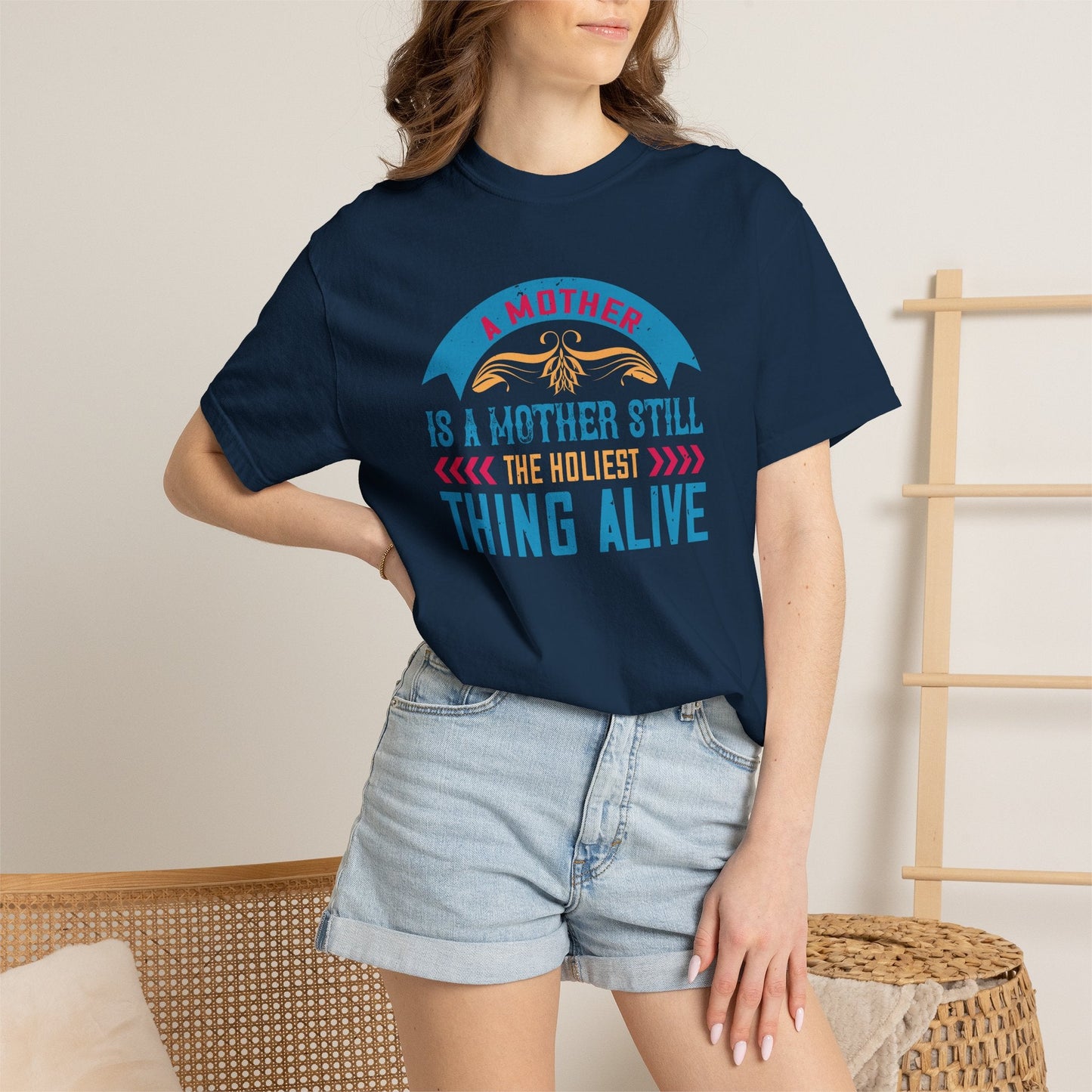 Mom T-shirt Mother Day Mama Tee Unisex Comfort Colors Garment-Dyed Cotton h52