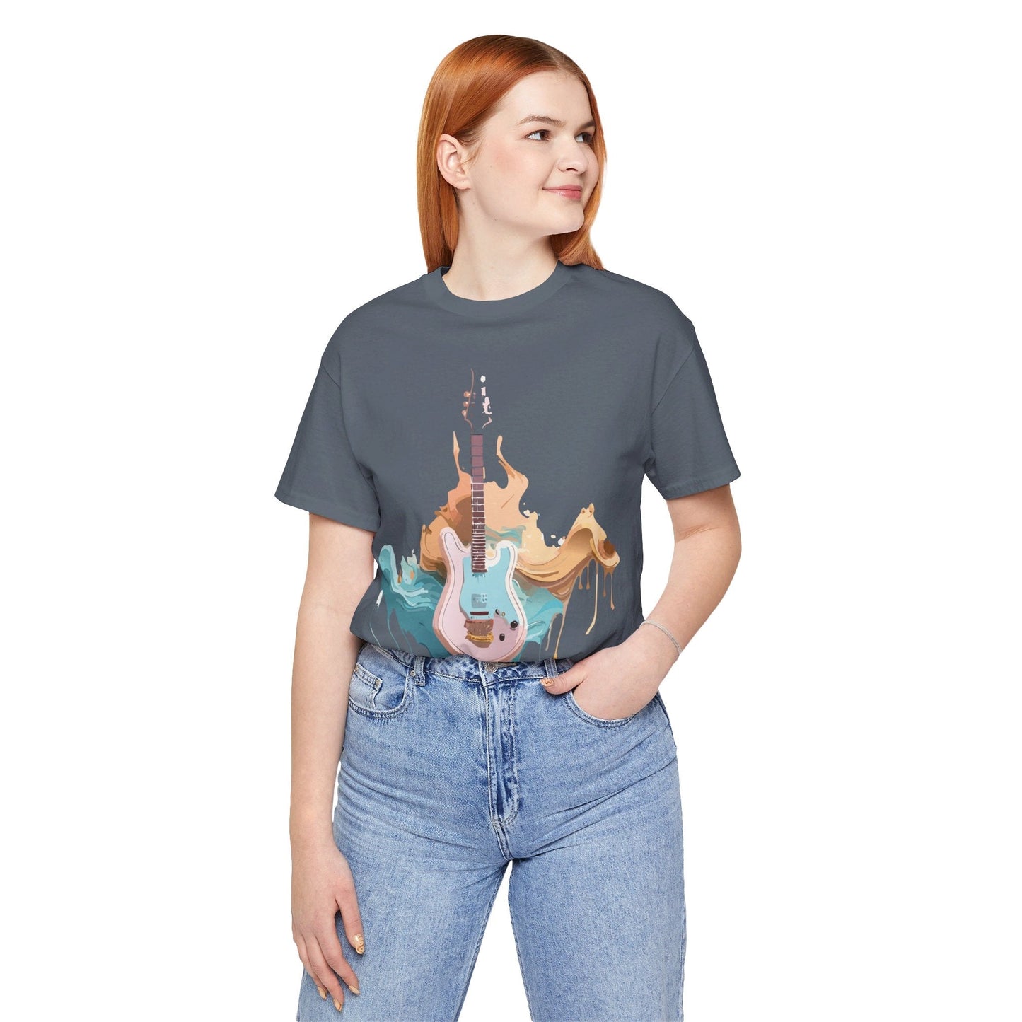 Music Graphic Unisex 100 Cotton Vintage Art with Musical Elements Tee 51