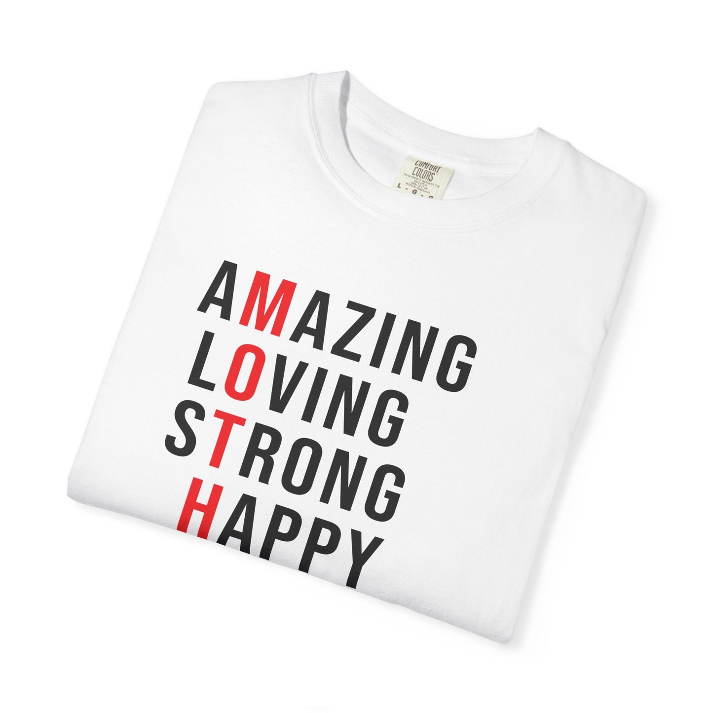 Mom T-shirt Mother's Day Mama Tee Unisex Comfort Colors Garment-Dyed Cotton h14