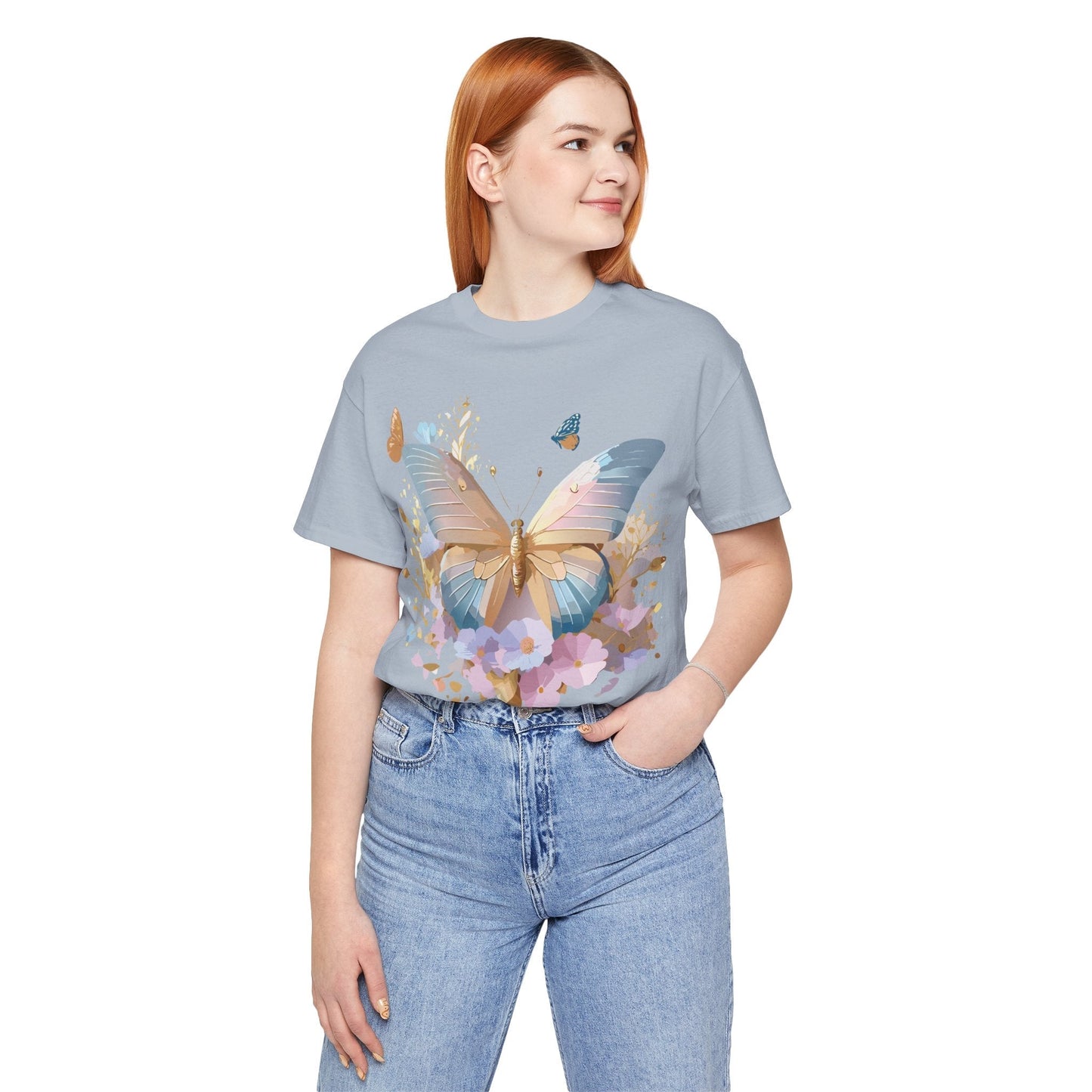 Butterfly Graphic Tee By Adelpha Vintage Inspired Unisex Short Sleeve