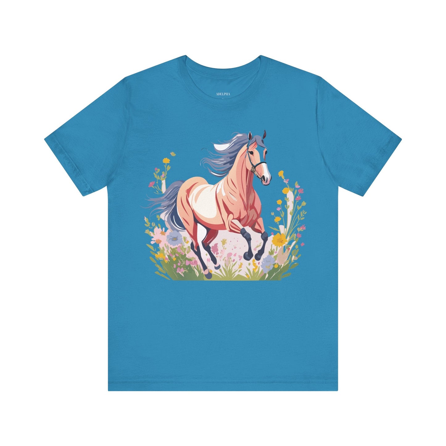 Horse Graphic Unisex 100 Cotton Vintage Animal Art T-Shirt 8