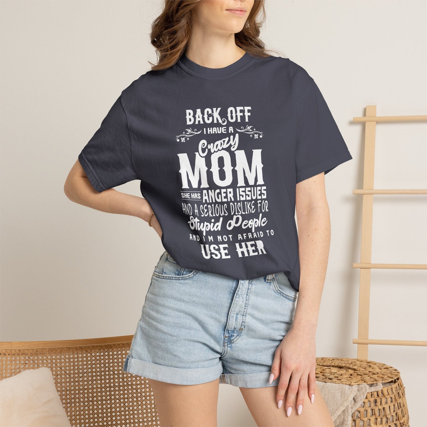 Mom T-shirt Mother's Day Mama Tee Unisex Comfort Colors Garment-Dyed Cotton h34