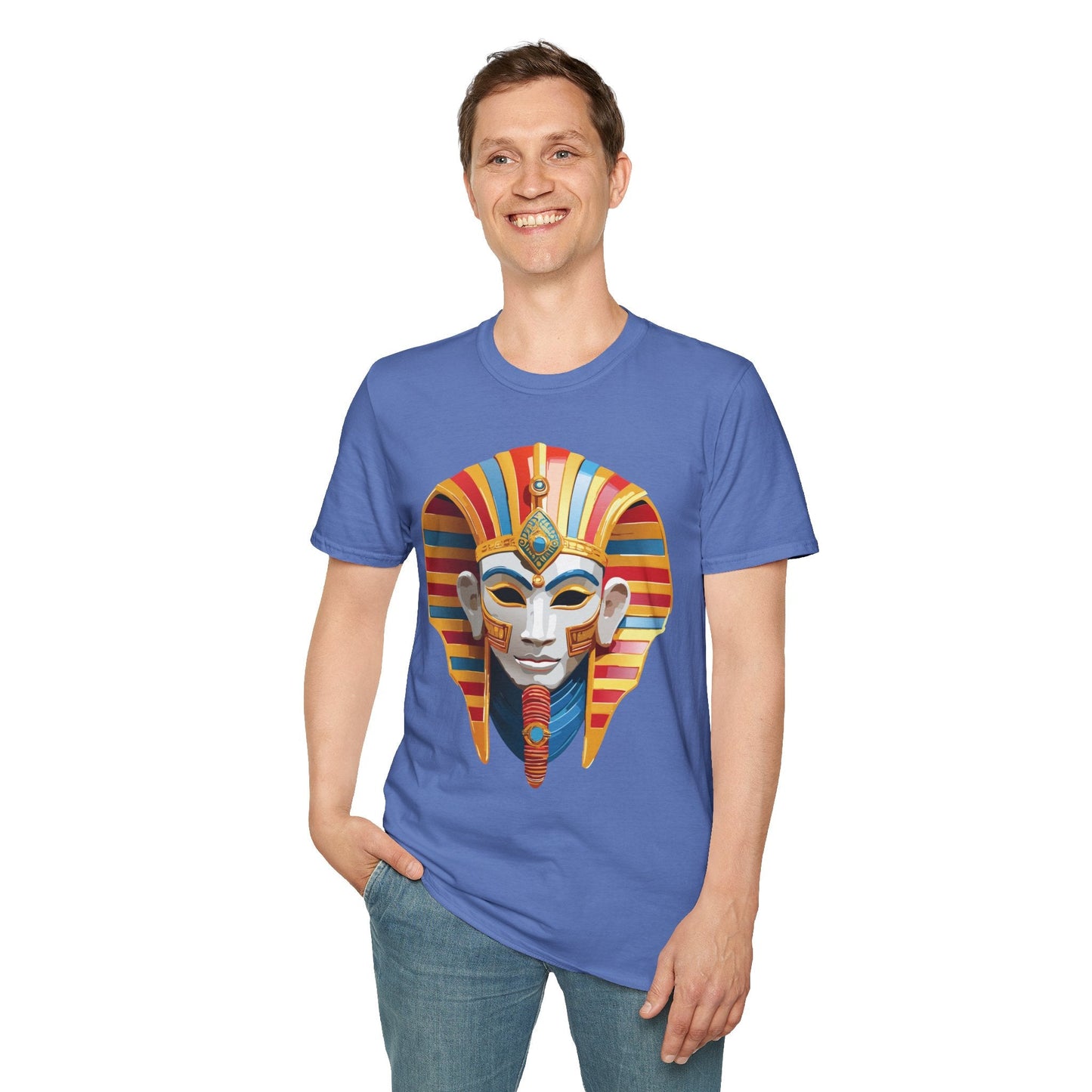 Mask Graphic Unisex Cotton Masquerade Design Artwork Tee 18