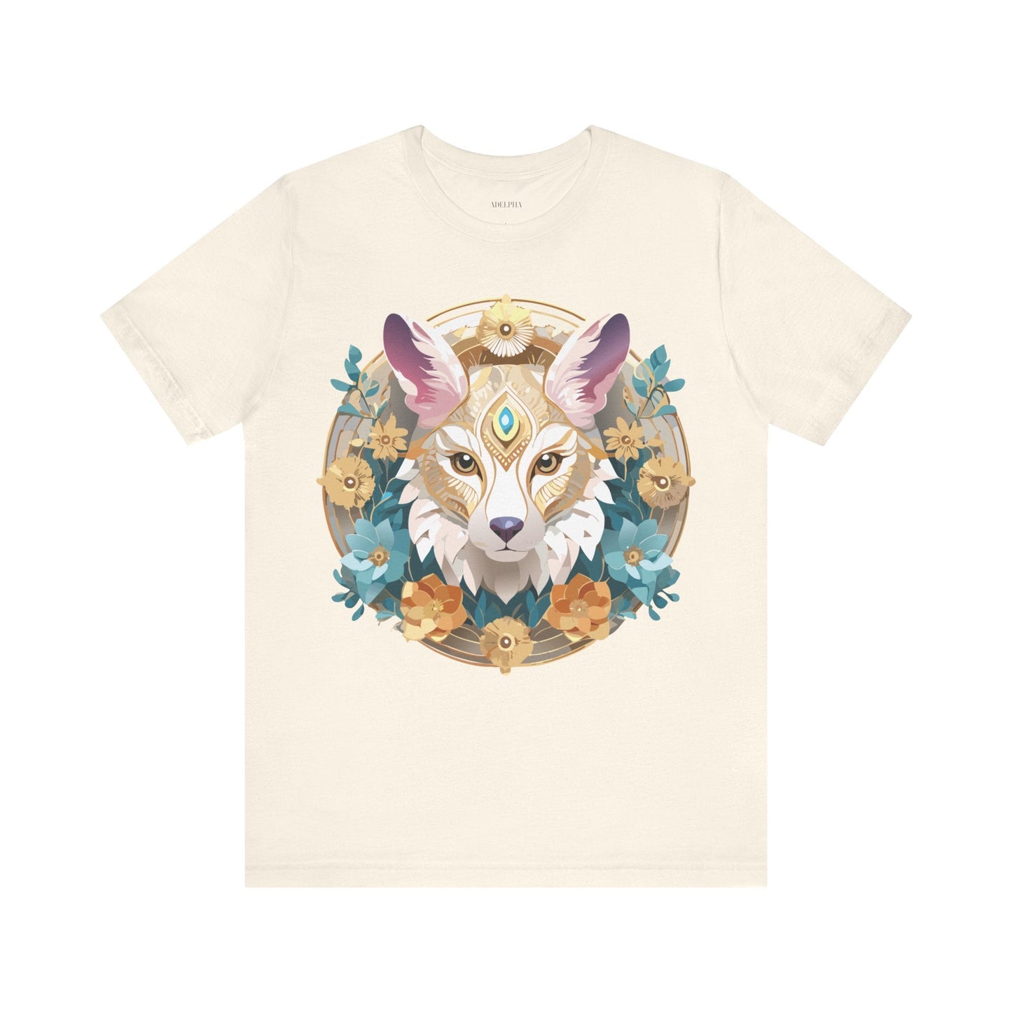 Medallion Graphic Unisex 100 Cotton Vintage Animal Medal Artwork Tee 84