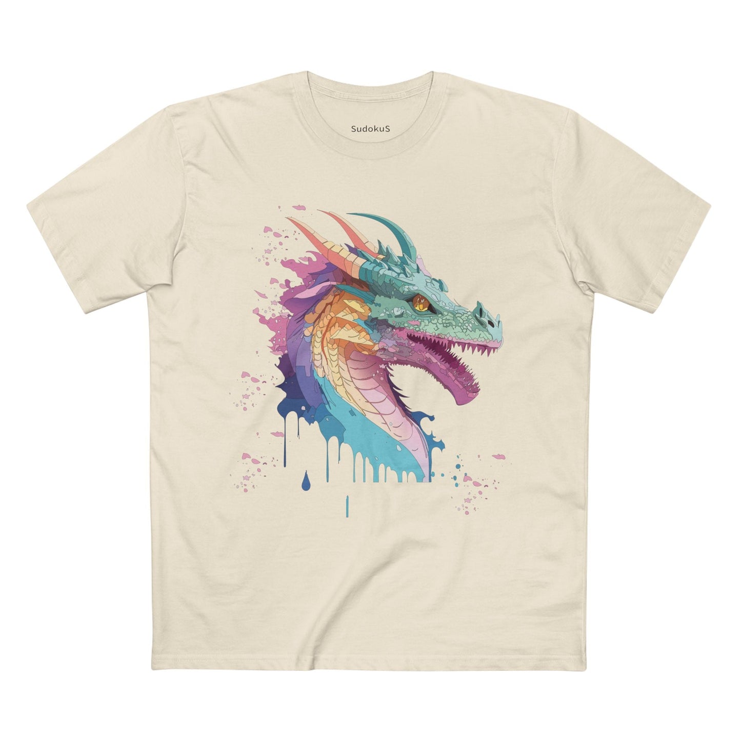 Dragon Graphic Unisex 100 Cotton Staple Tee 7
