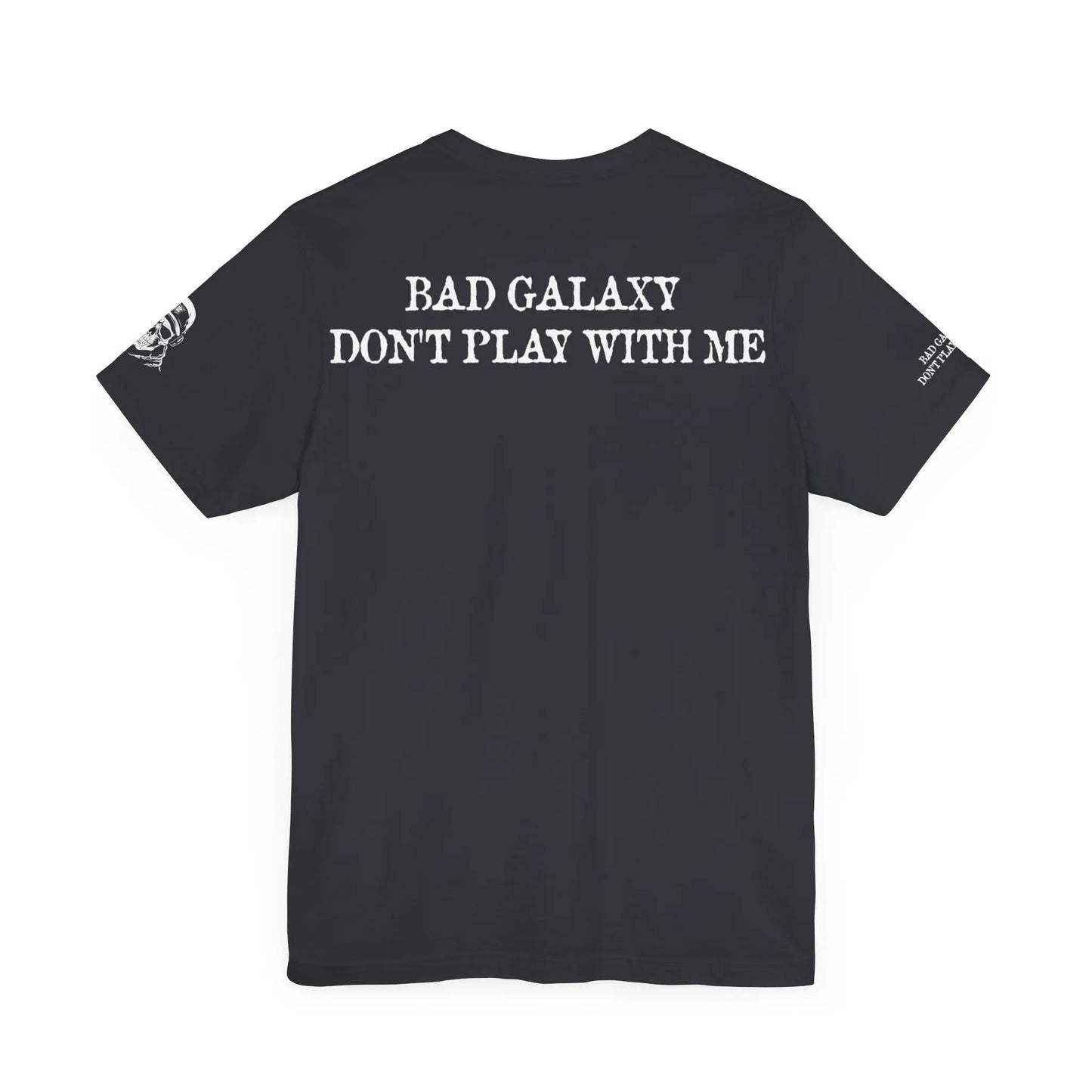 Bad Galaxy Skull T Shirt Made To Order 100 Percent Cotton Eco Friendly Inks USA Designed