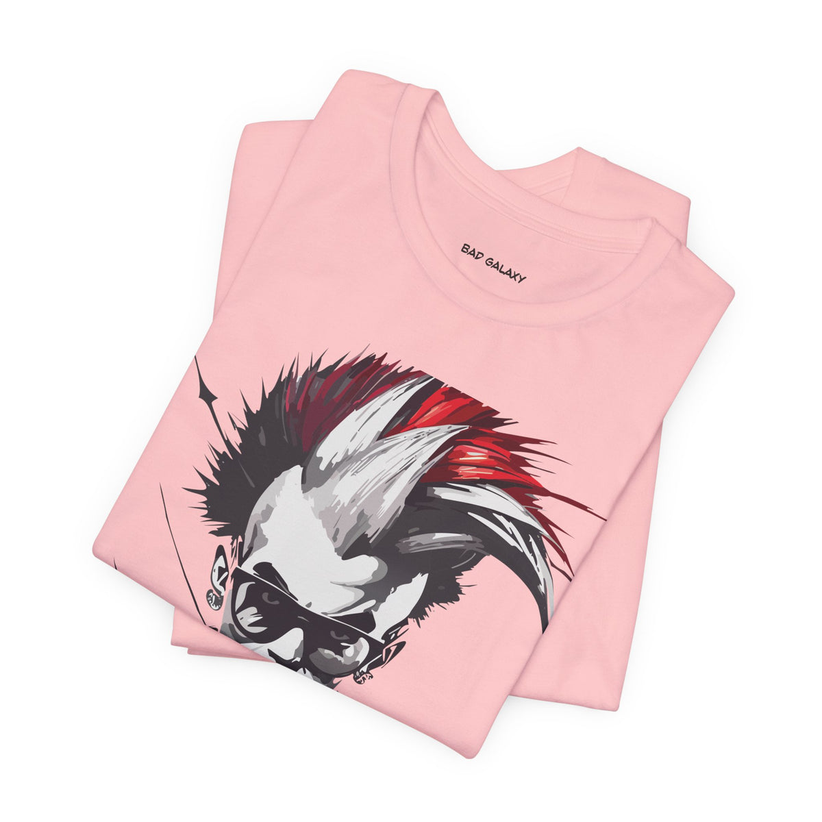 Punk Rock Graphic Unisex Cotton Bella+Canvas Tee with Art Design b25