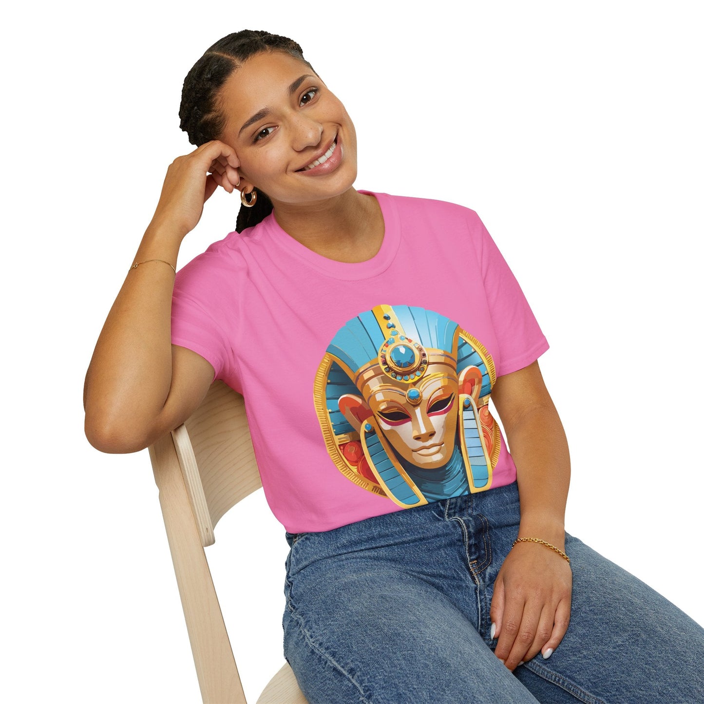 Mask Graphic Unisex Cotton Masquerade Design Artwork Tee 17
