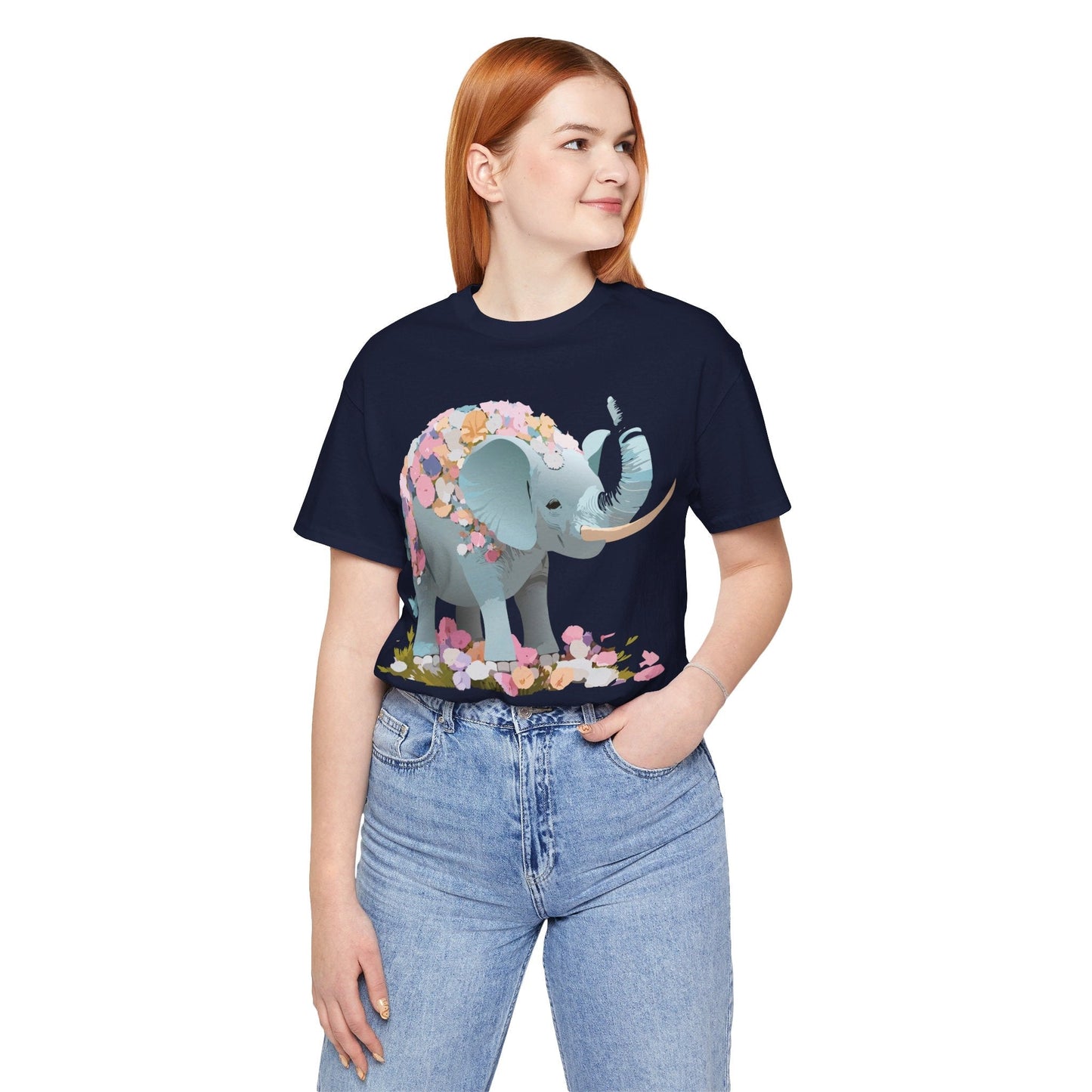 Elephant Graphic T Shirt Unisex Vintage Inspired Art Tee By Adelpha Short Sleeve