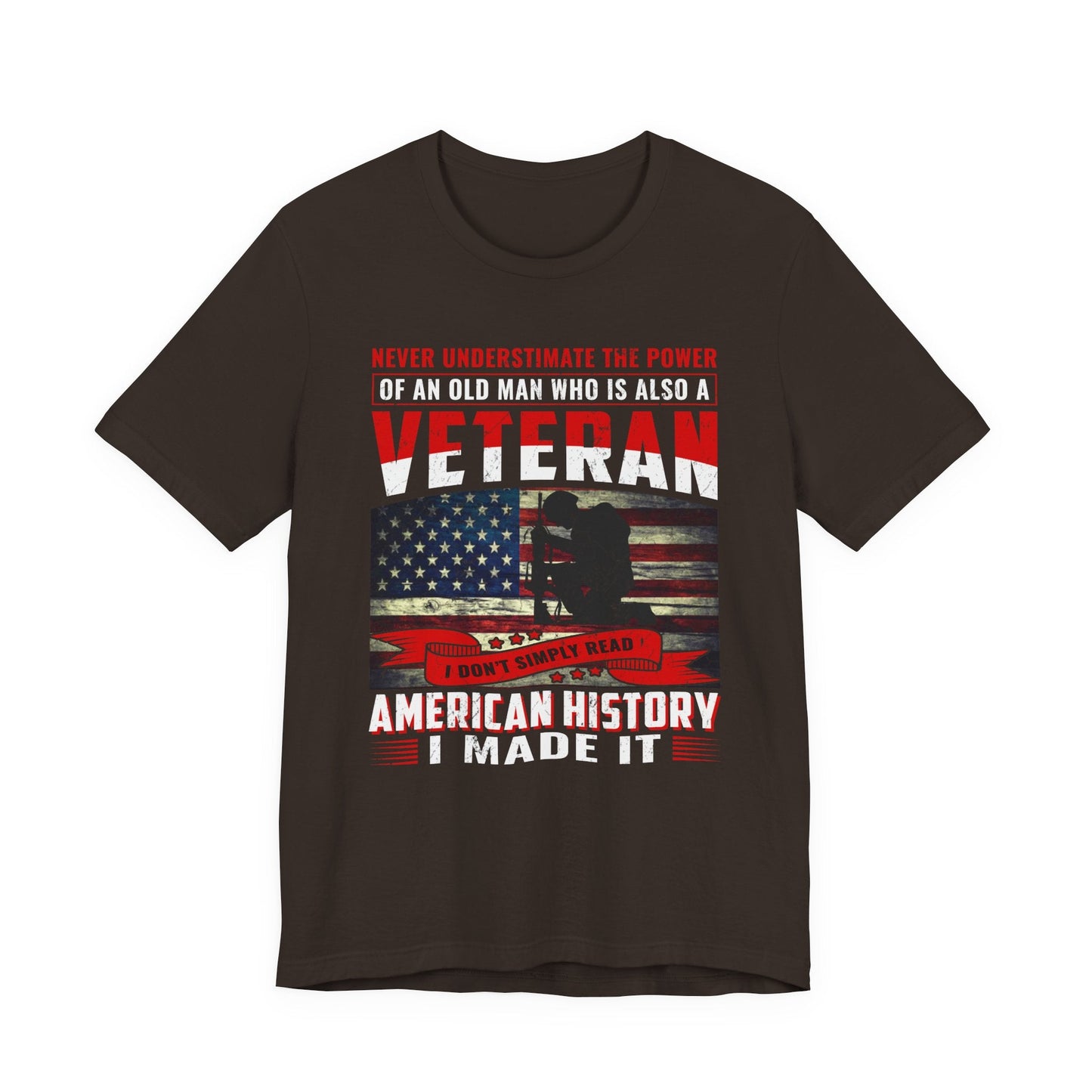 Army Veteran Patriotic Graphic Design Unisex Cotton T-Shirt v32
