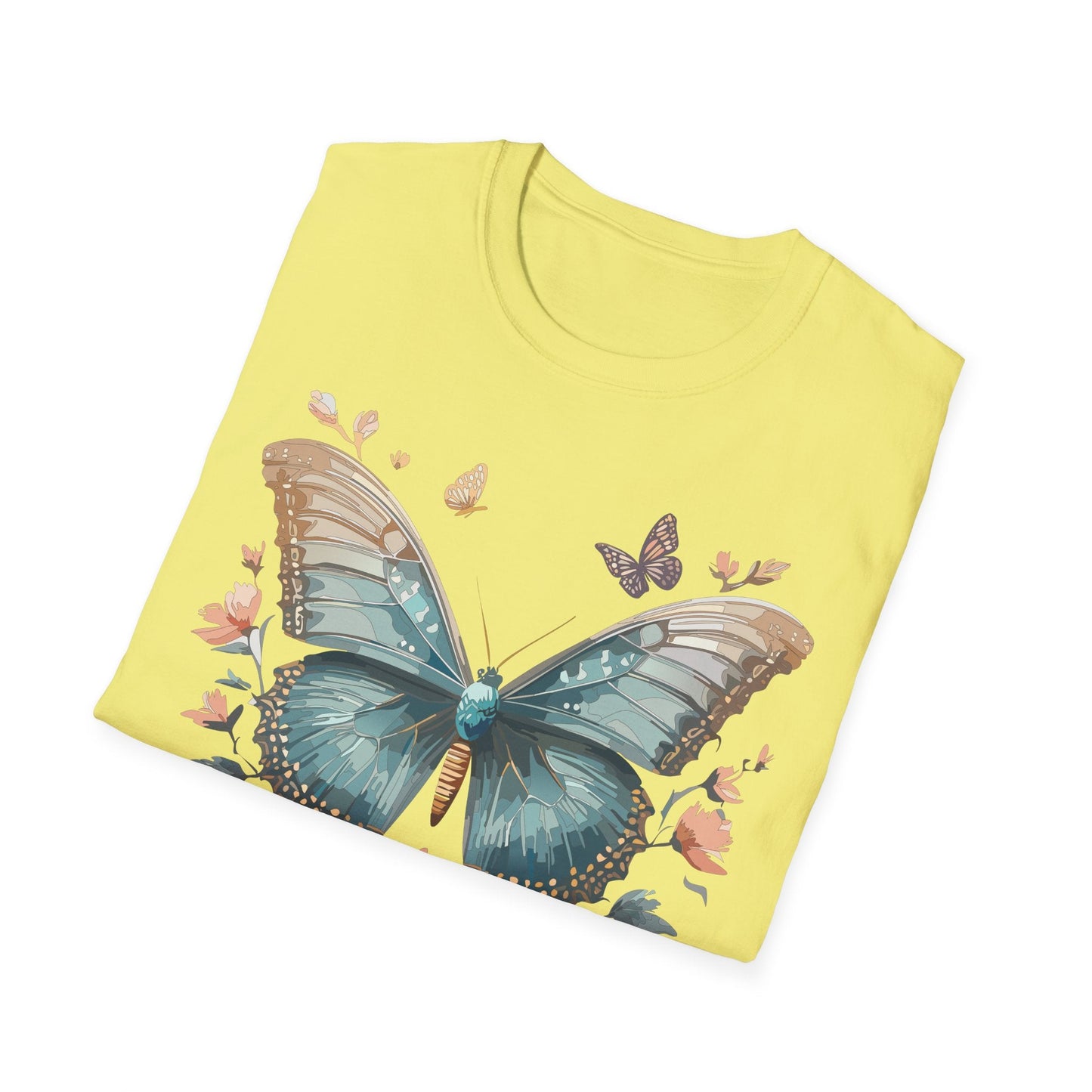 Butterfly Shirt Unisex Monarch T Shirt Gildan Softstyle 64000 Ring Spun Cotton Tee Breathable Comfort