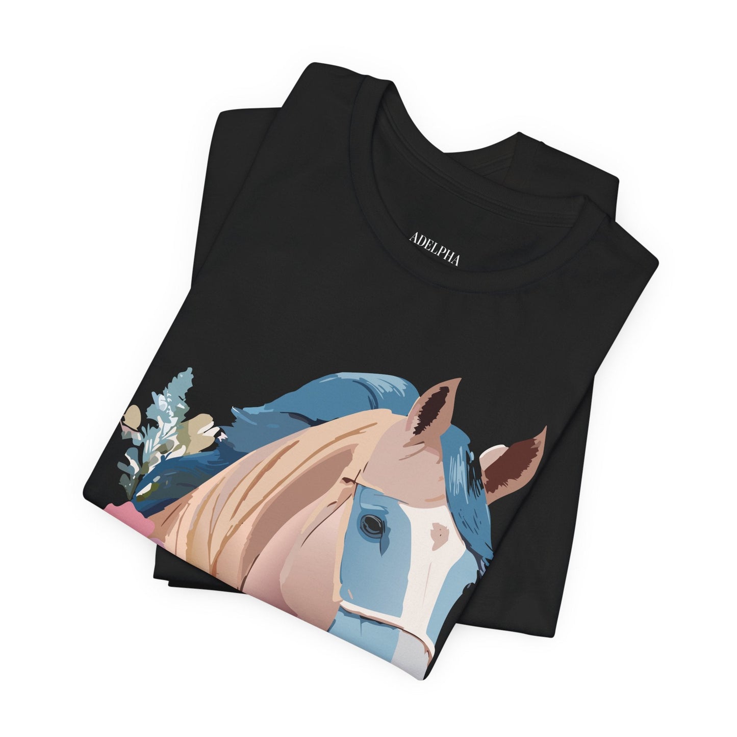 Horse Graphic Unisex 100 Cotton Vintage Animal Art T-Shirt 12
