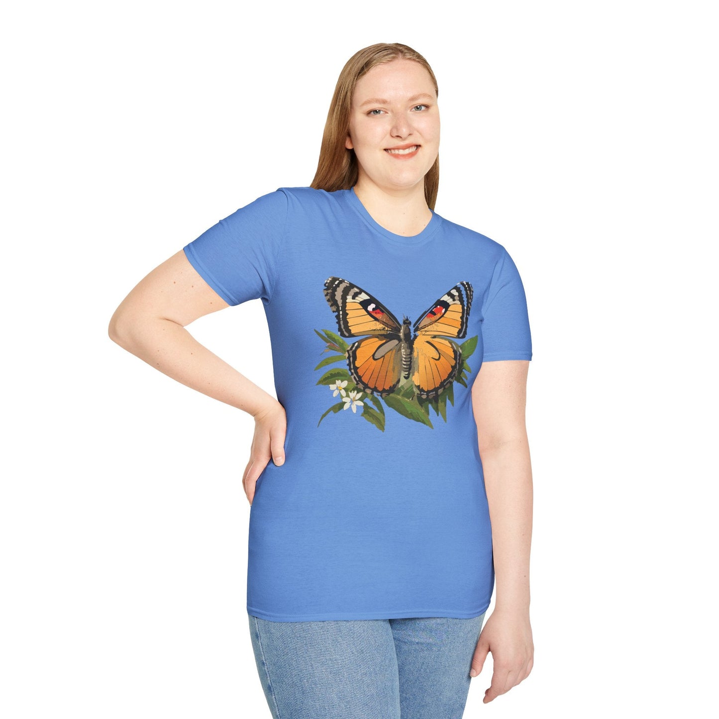 Monarch Butterfly Shirt Unisex Softstyle Tee 100 Percent Ring Spun Cotton Gildan 64000