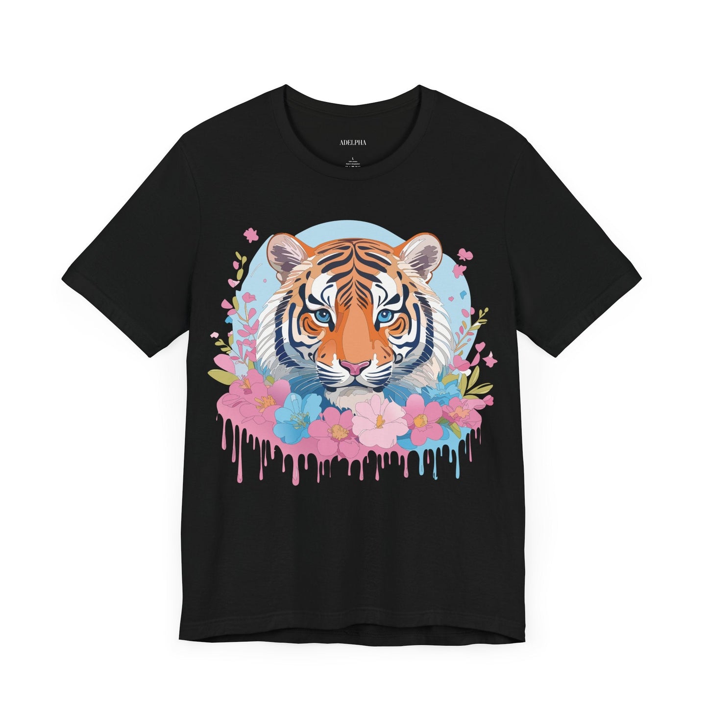 Tiger Graphic Tee by Adelpha Unisex Vintage Inspired Artwork Short Sleeve Shirt Edition