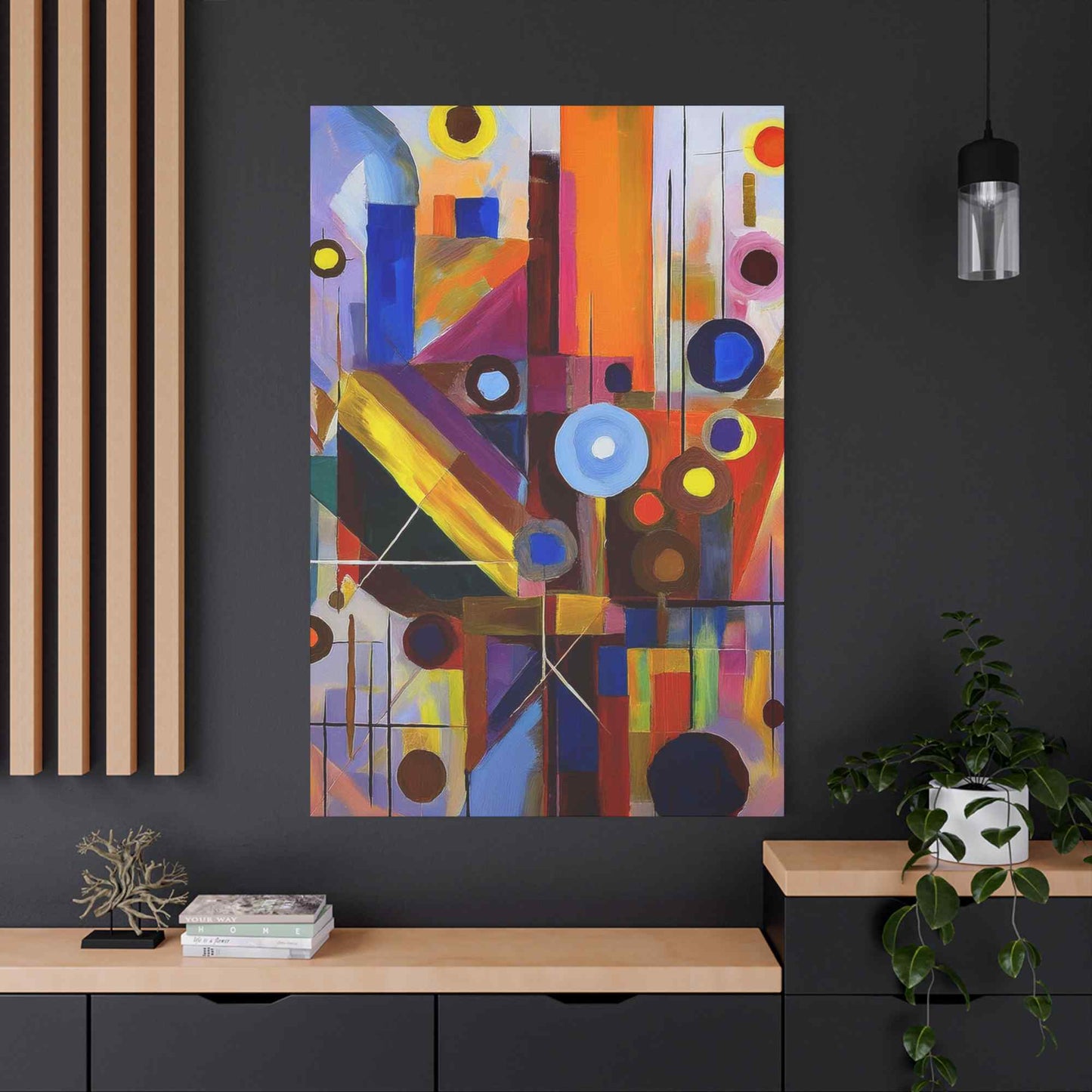 Abstract Painting Print Canvas 20x24,20x30,24x30, 24x32,24x36,30x40, 32x48,36x48,40x60 Pine-Wood Inner Frame ABS-4