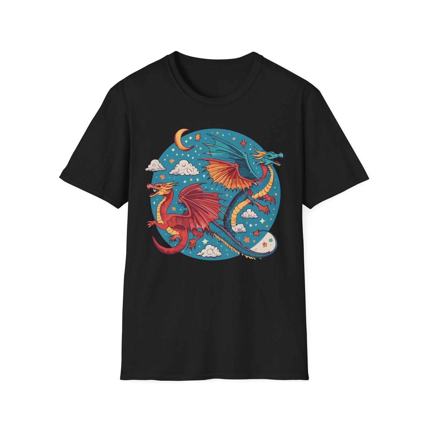 Dragon Graphic Unisex 100 Cotton Tee with Animal Artwork Design 16