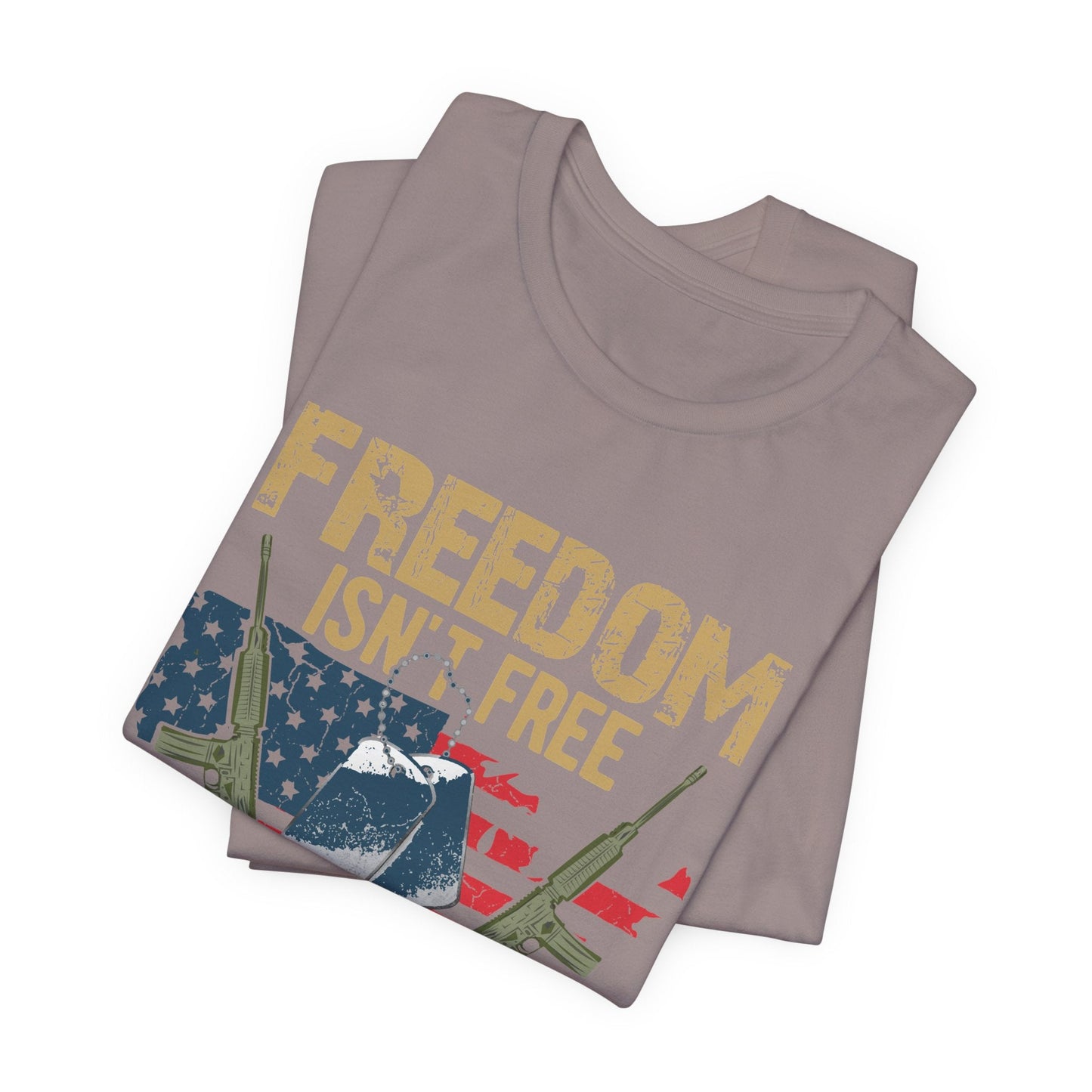 Army Veteran Patriotic Graphic Design Unisex Cotton T-Shirt v19