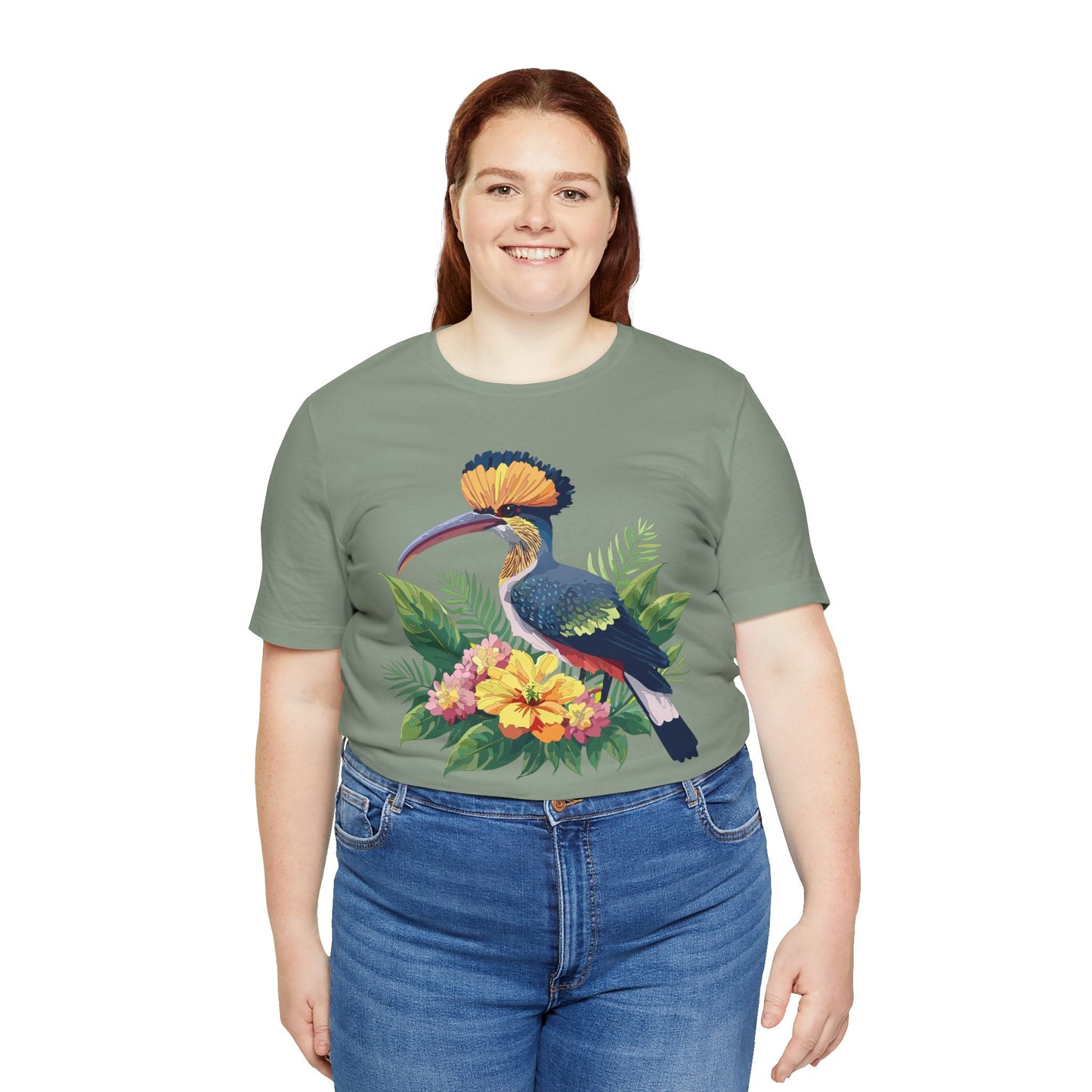 Unisex Animal Tee Shirt With Art Design Wild Animals Short Sleeve Jersey Tee For Everyday