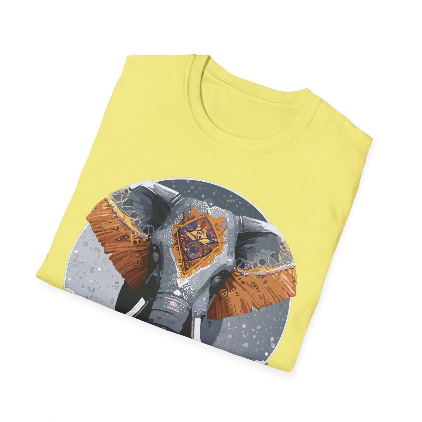 Elephant T Shirt Unisex Short Sleeve Tee SoftStyle Gildan 64000 One Hundred Percent Cotton