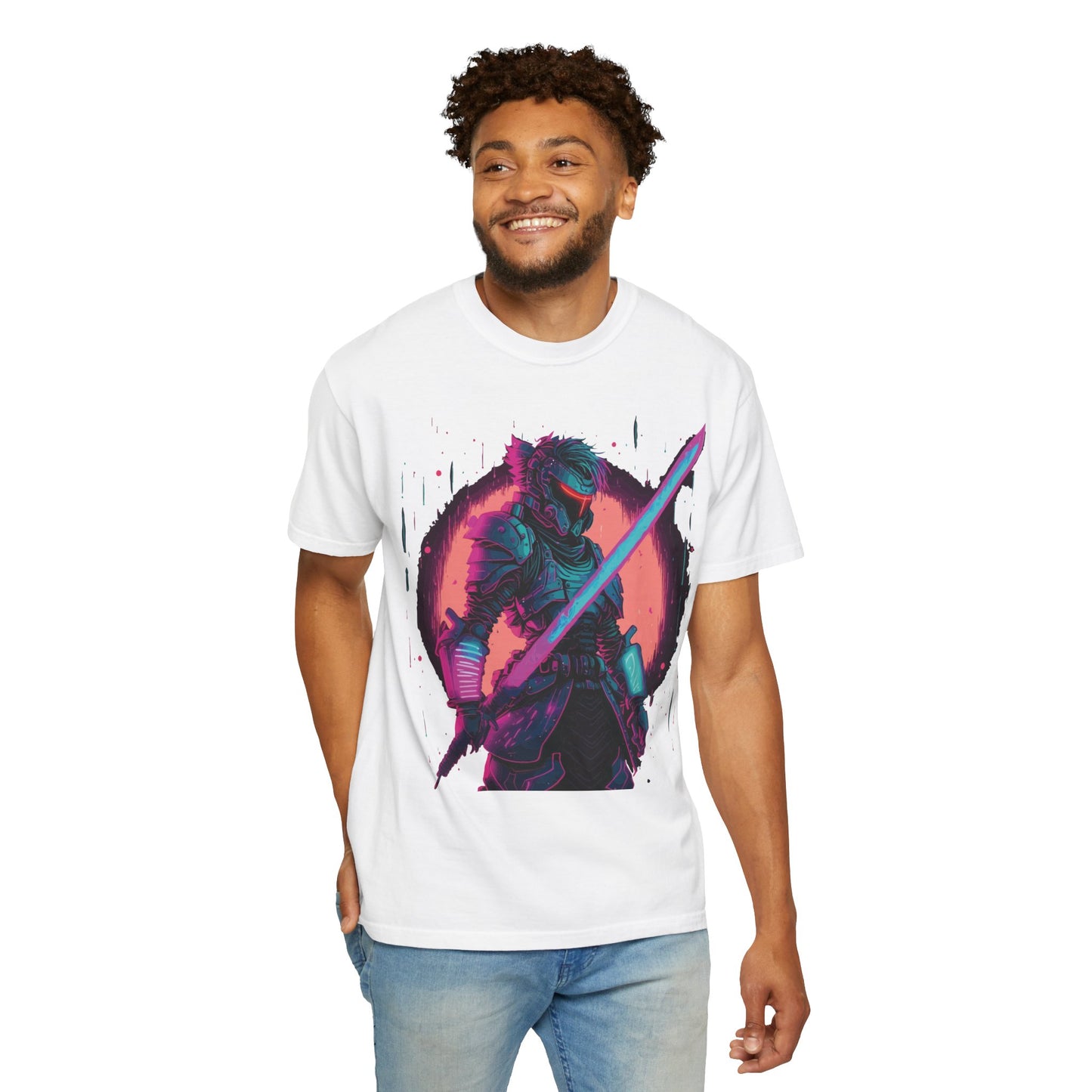 Unisex T-shirt with Knight in Armor