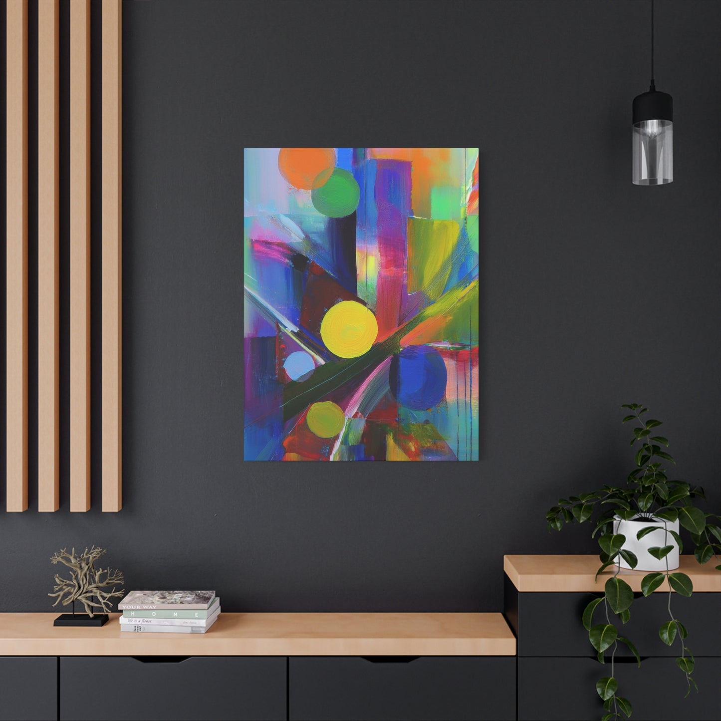 Abstract Painting Print Canvas 20x24,20x30,24x30, 24x32,24x36,30x40, 32x48,36x48,40x60 Pine-Wood Inner Frame ABS-11