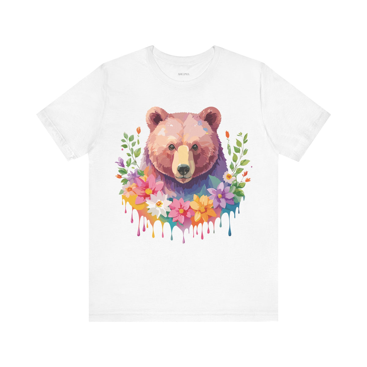 Bear Graphic Design Tee Bella+Canvas Unisex 100 Cotton Tee Shirt a121