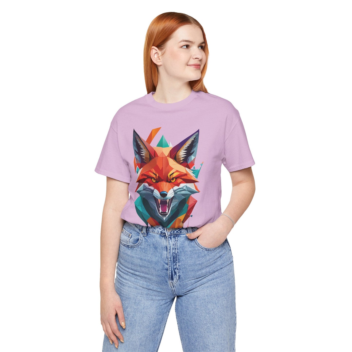 Unisex Animal Print Tee Shirt With Wild Animals Art Design For Men Women Soft Cotton