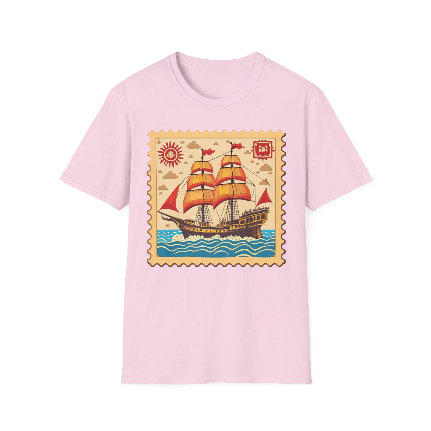 Ship T Shirts Frigate Vessel Tee Unisex Softstyle Gildan 64000 100 Percent Ring Spun Cotton