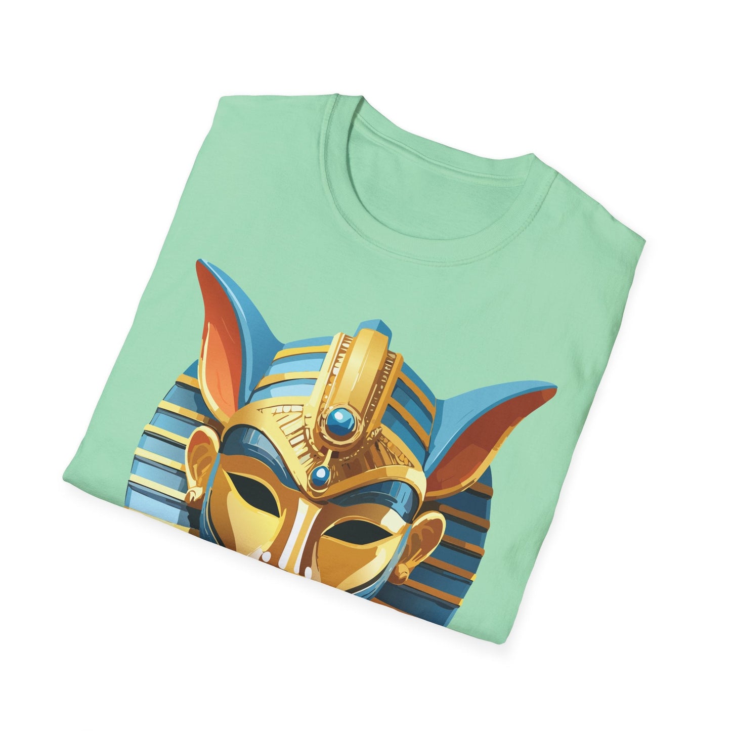 Mask Tee Shirt Unisex Softstyle Cotton Tee With Masquerade Art Design Gildan Softstyle
