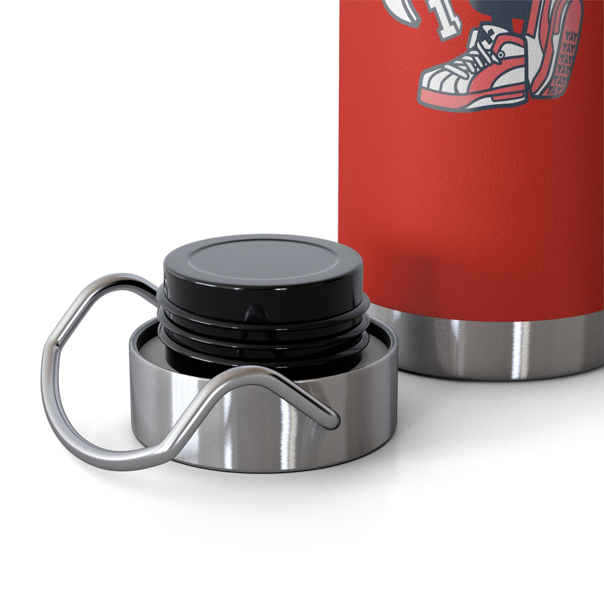 22oz Copper Insulated Water Bottle with Cartoon Design - CV28