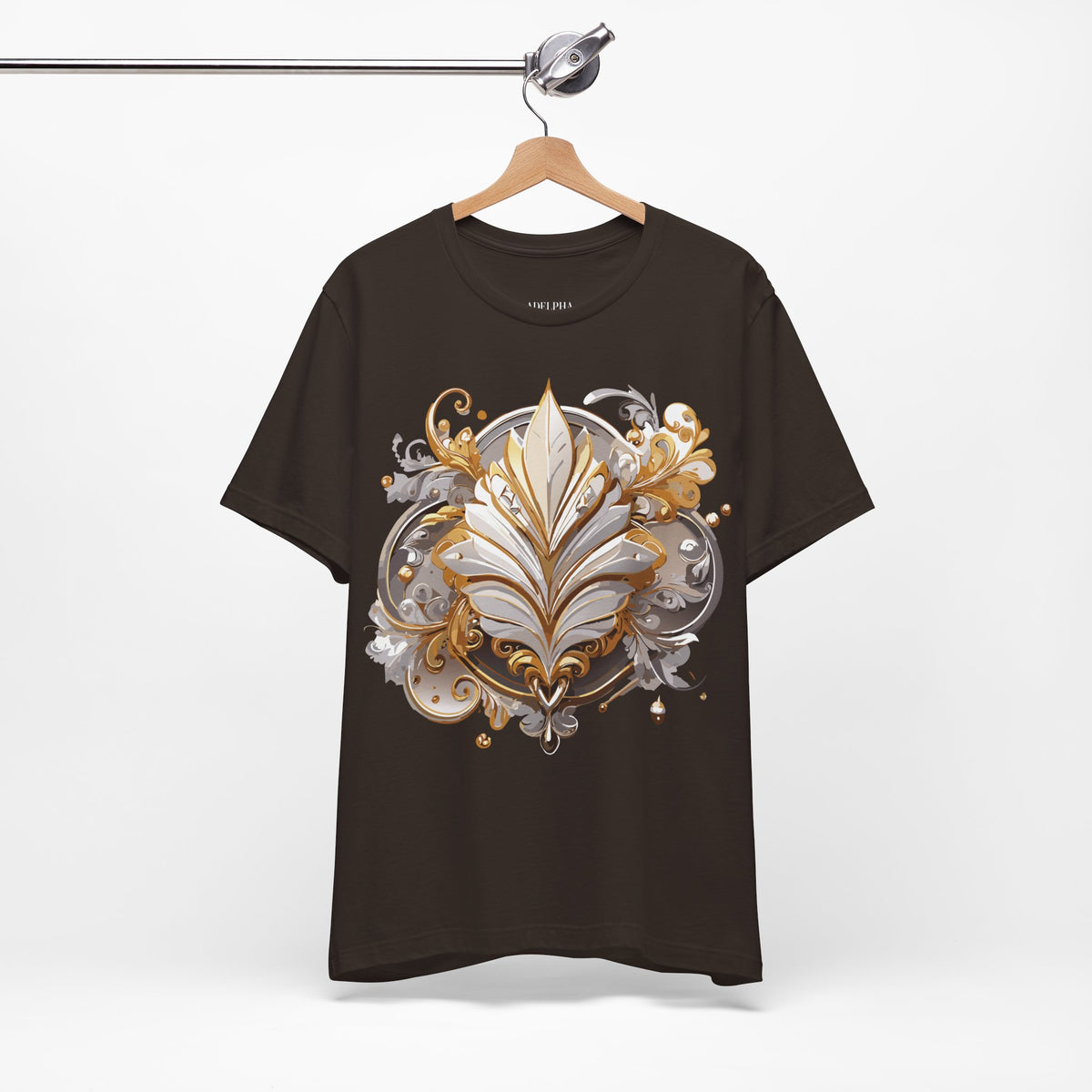Jewelry Graphic Unisex Cotton Bella+Canvas Tee with Gemstones Art Design m40