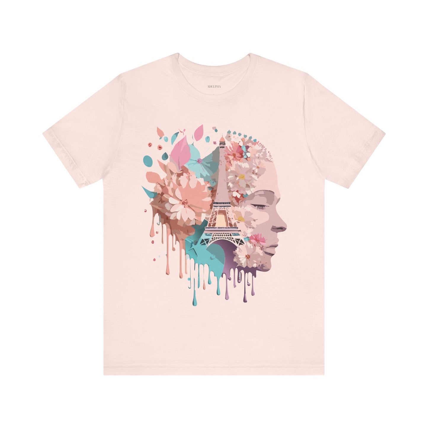 Paris Tourist Shirt Unisex Graphic Tee Featuring Adelpha Vintage Art Design Premium Comfort
