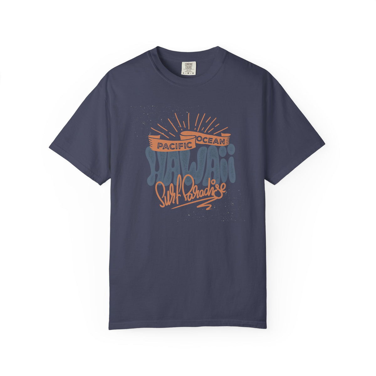 Hawaii Pacific Ocean Surf Paradise Graphic Unisex Comfort Colors Garment-Dyed Heavyweight 100 Cotton Art Design T-Shirt w8