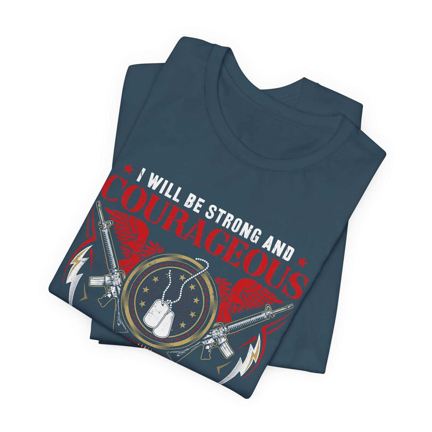 Army Veteran Patriotic Graphic Design Unisex Cotton T-Shirt v37