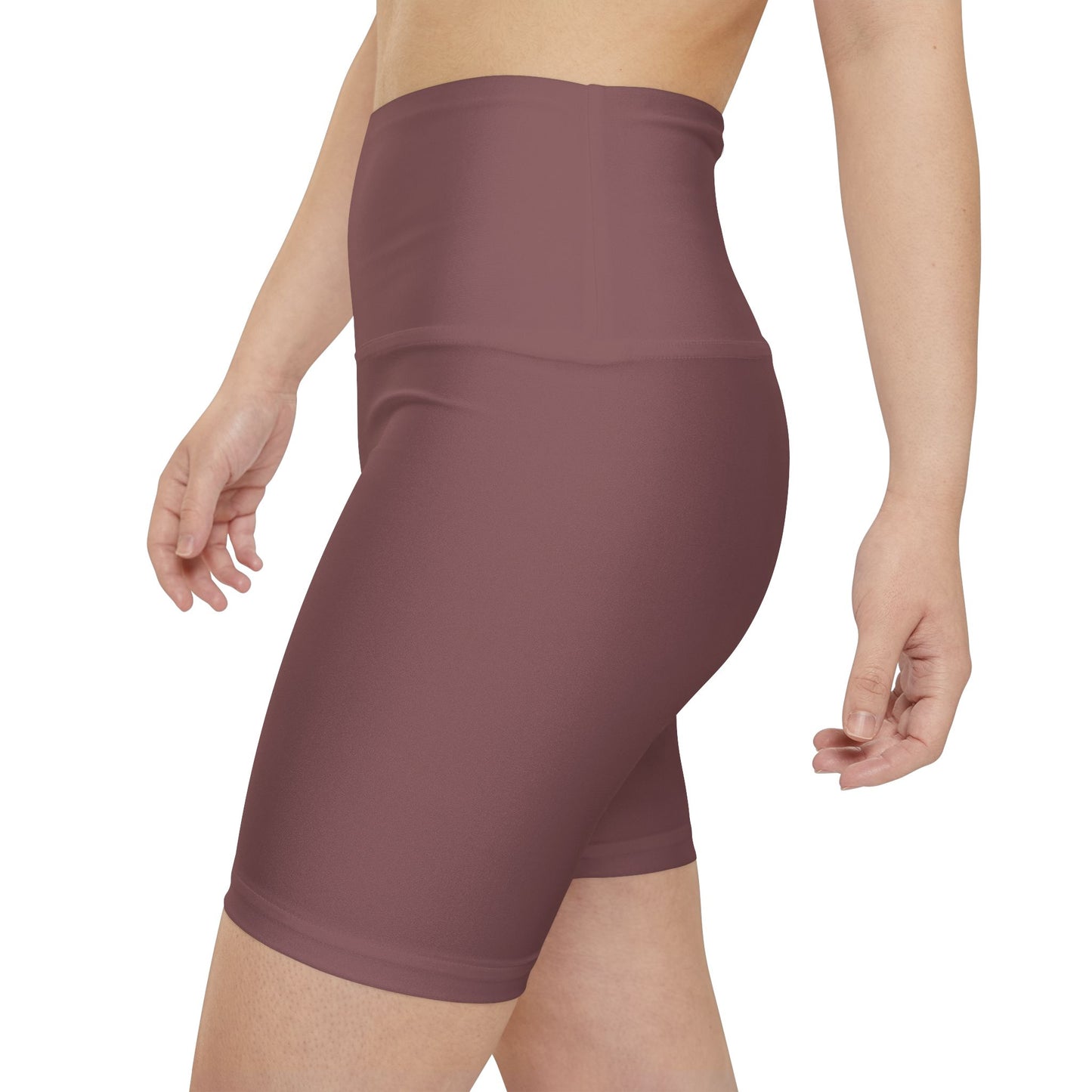 Smoky Rose Mauve Bike Shorts — Women’s Workout Biker Shorts for Yoga, Gym & Everyday Athleisure