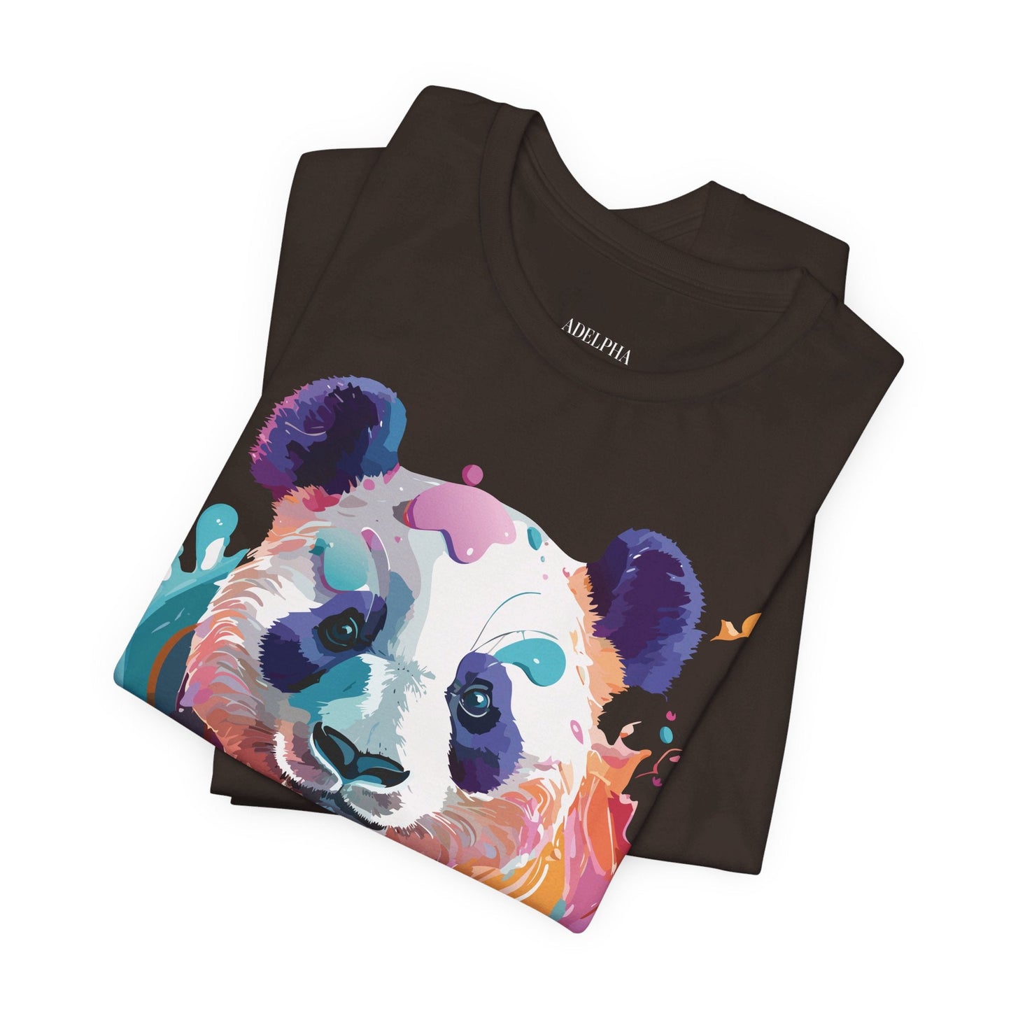 Panda Graphic Unisex 100 Cotton Vintage Art with Animal T-Shirt 12