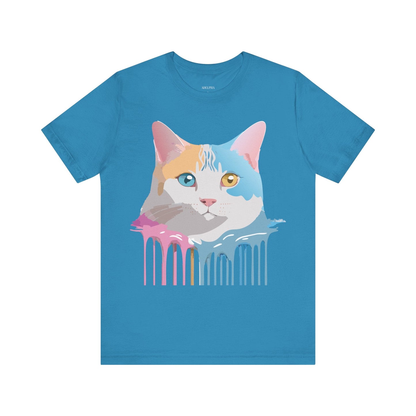 Unisex Cat Shirt Graphic Tee With Vintage Adelpha Art Design