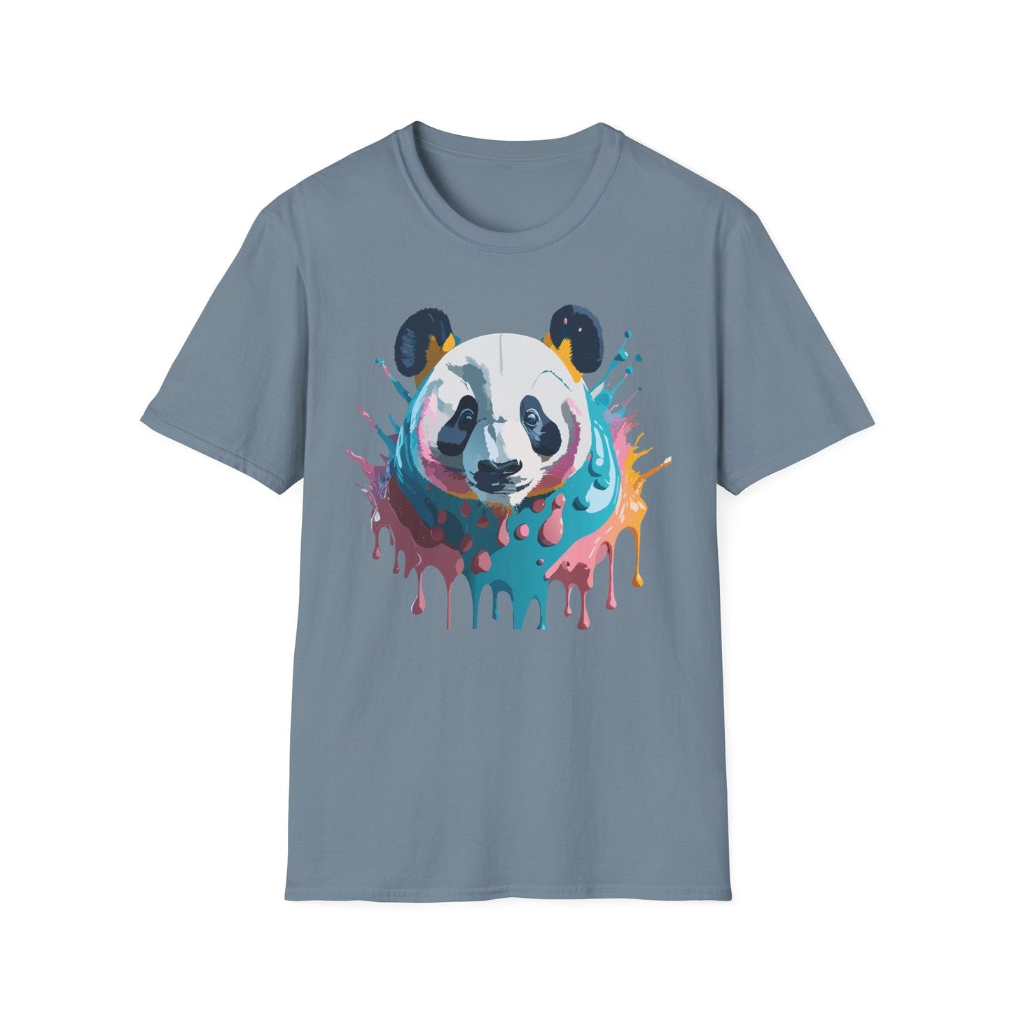 Panda Shirt Unisex T Shirt Gildan Softstyle 64000 Panda Graphic Animal Tee 100 Percent Cotton