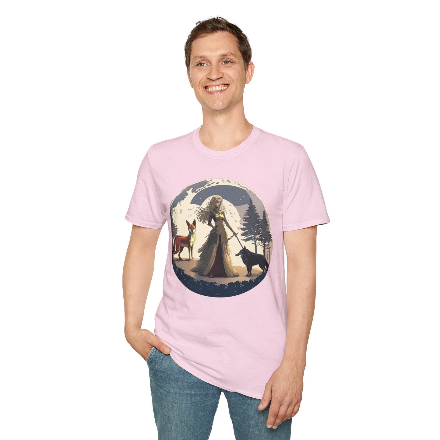 Womens Graphic T Shirt Art Design Tee Softstyle 64000 Gildan Unisex Short Sleeve