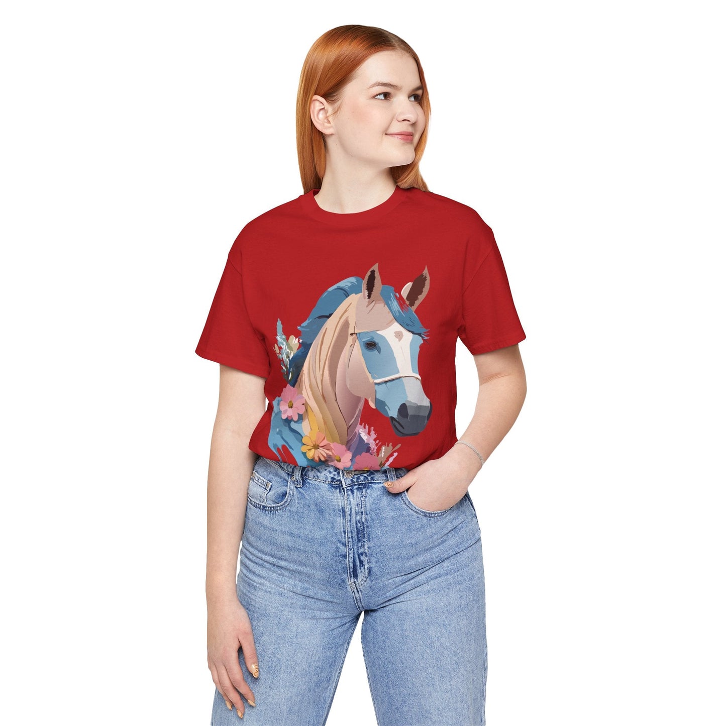 Horse Graphic Unisex 100 Cotton Vintage Animal Art T-Shirt 12