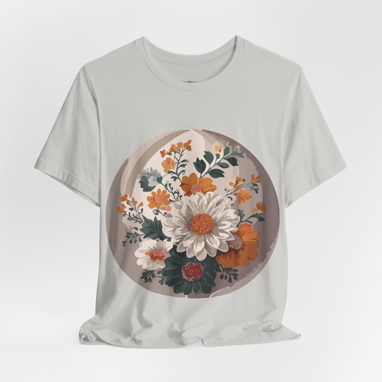 Retro2Nova Floral Shirt Unisex Jersey Short Sleeve Tee From Flowers Collection Free Shipping