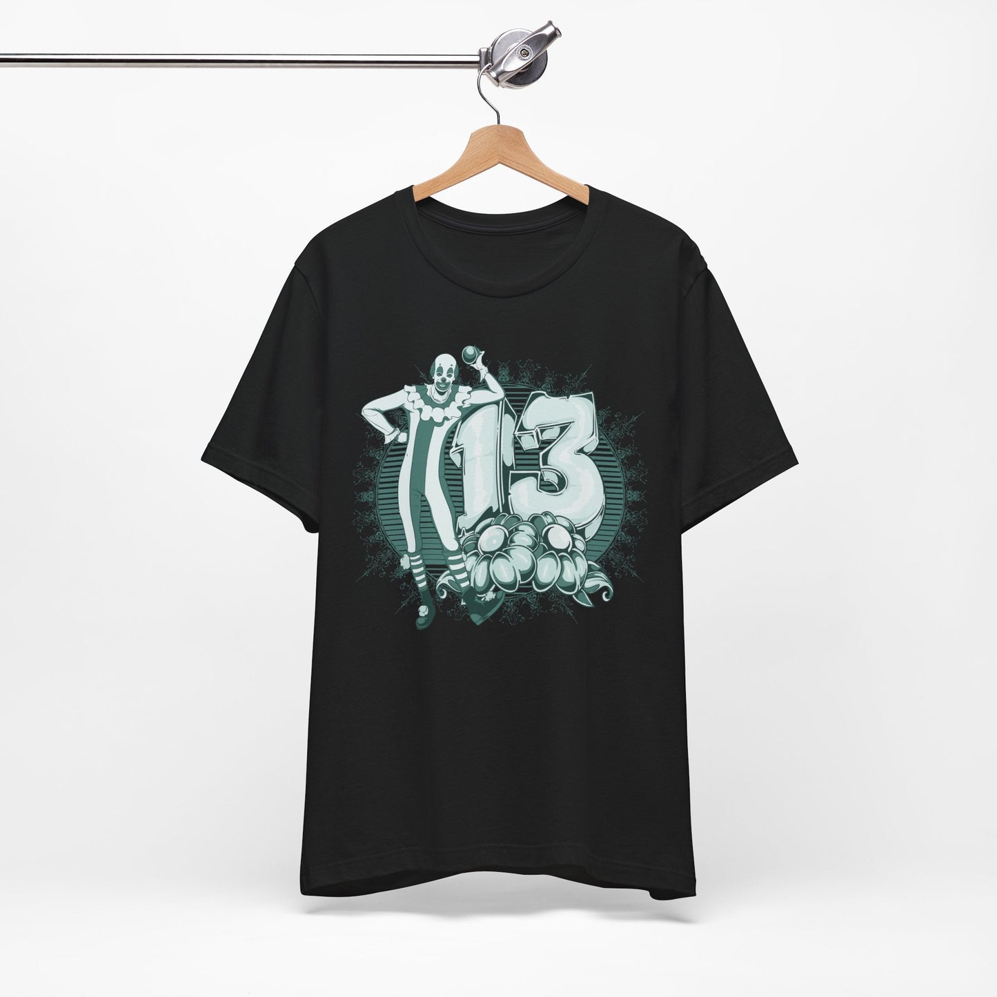 Vintage Clown Graphic Illustration Unisex Cotton T-Shirt Art-39