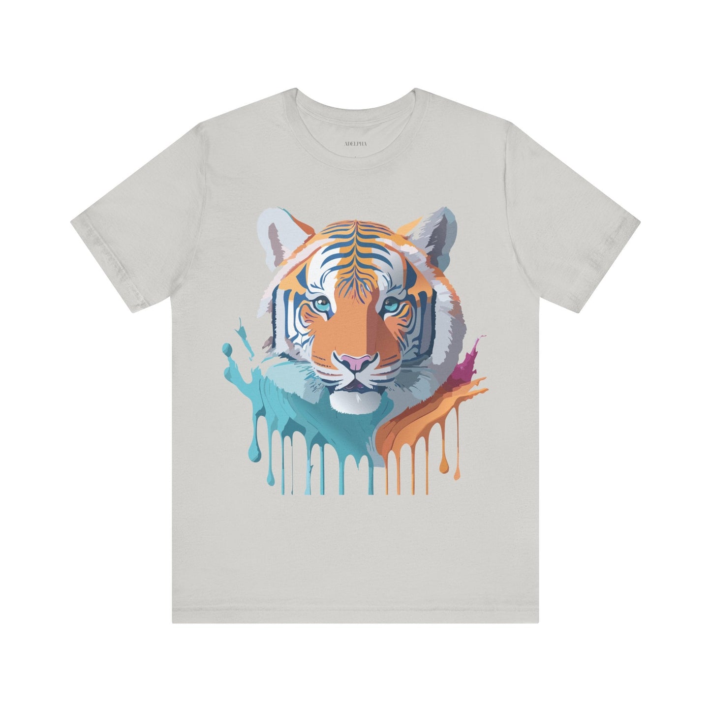 Tiger Graphic Unisex 100 Cotton Vintage Art with Animal Tee 16